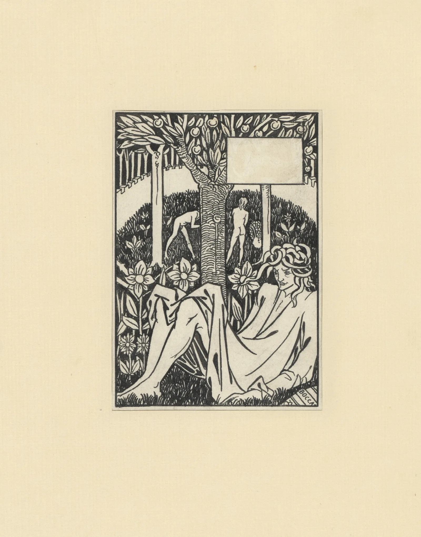 Illustrations By Aubrey Beardsley For King Arthur Pl 06 Wall Art by Aubrey Vincent Beardsley - Canvas Print