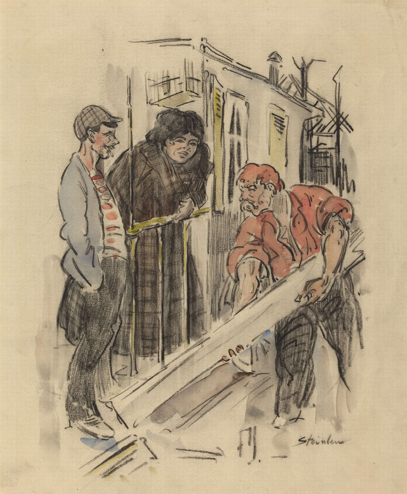 Gossips Wall Art by Théophile Alexandre Steinlen - Canvas Print