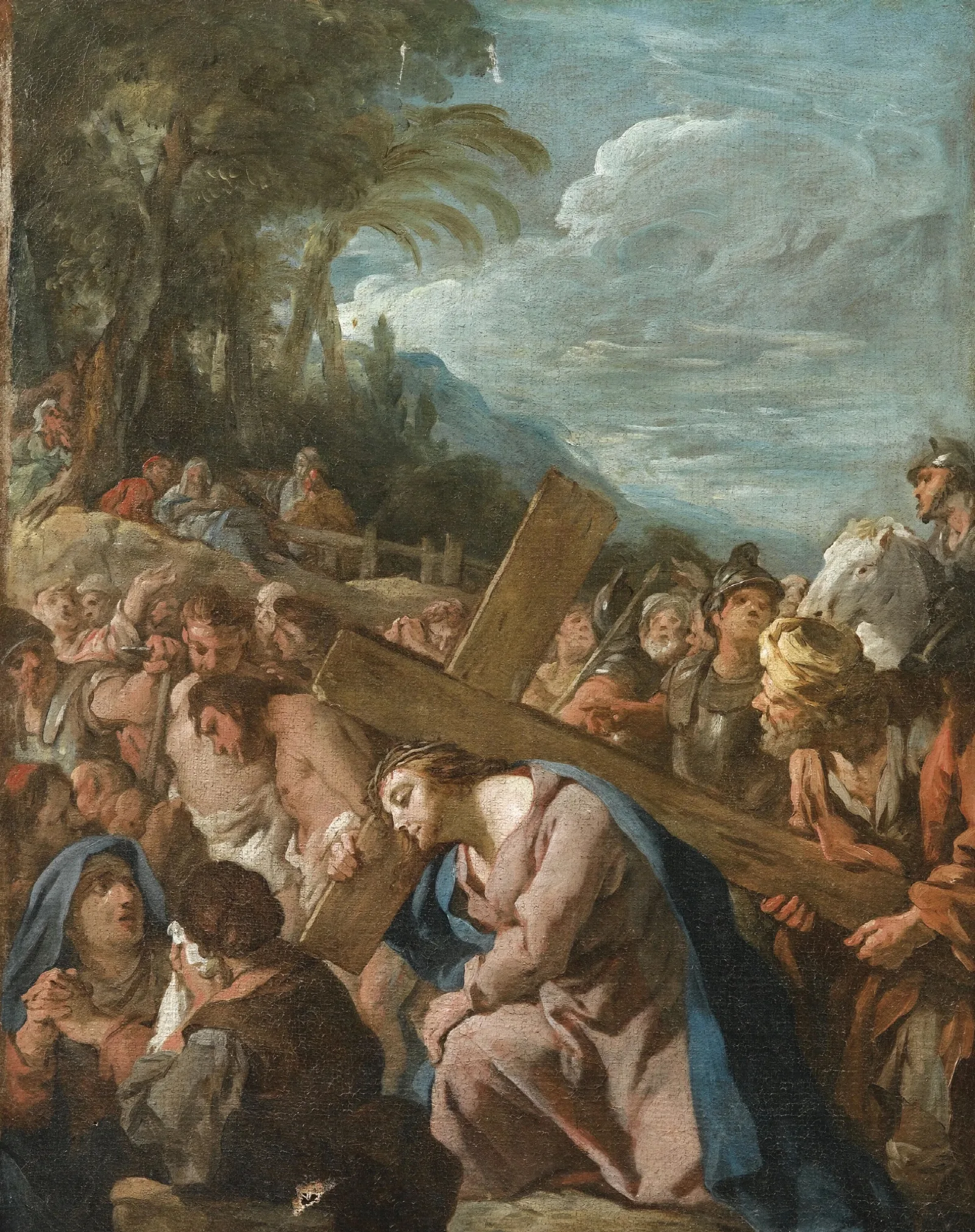 Le Portement De Croix Wall Art by Jean-François de Troy - Canvas Print
