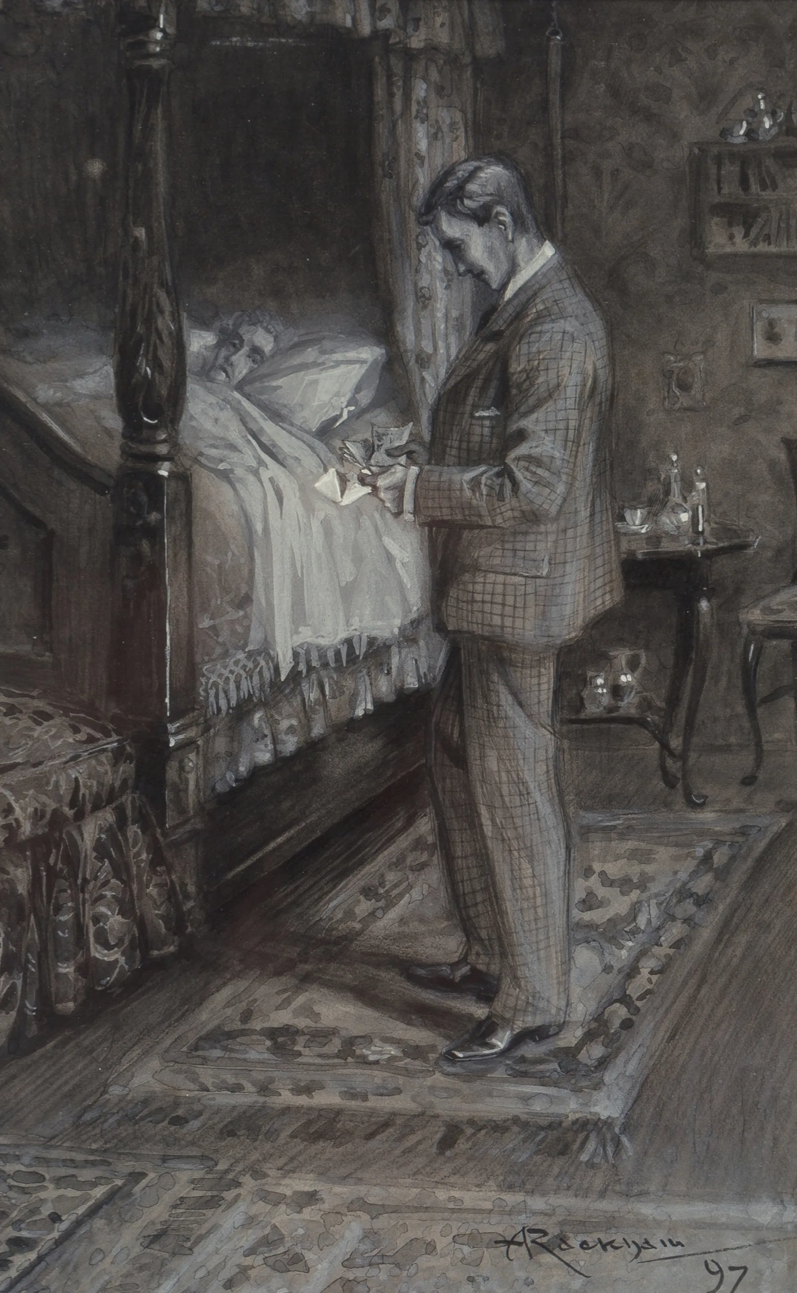 The Grey Lady Pl 6 Wall Art by Arthur Rackham - Canvas Print