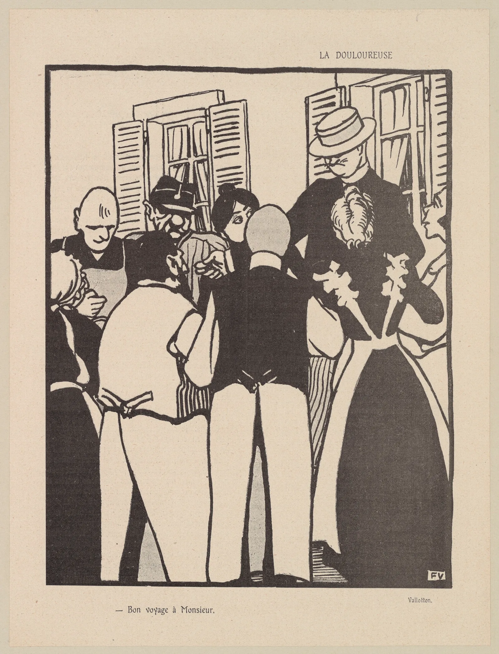 La Douloureuse 2 Wall Art by Félix Vallotton - Canvas Print