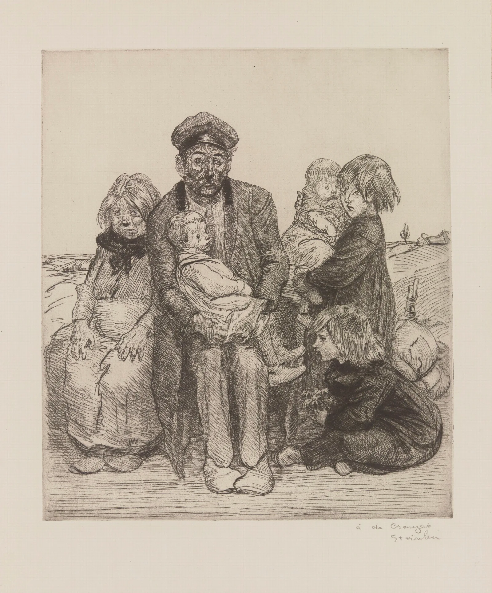 Les Pauvres Gens 2 Wall Art by Théophile Alexandre Steinlen - Canvas Print