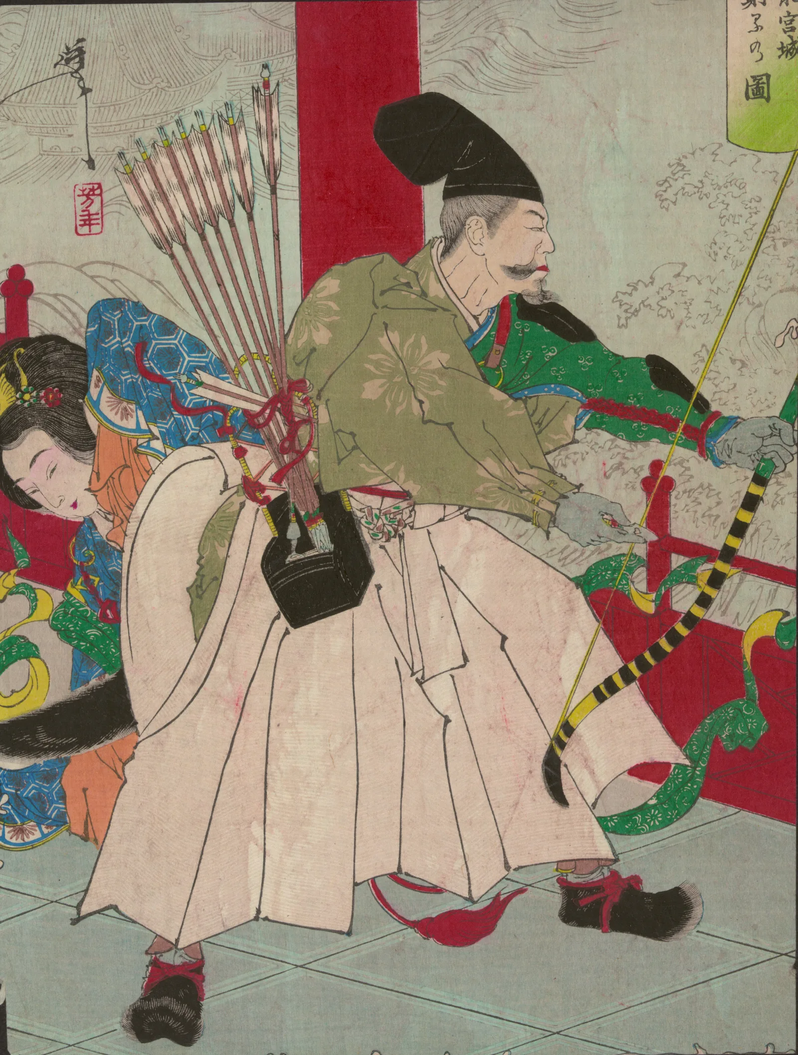 Ryugujo 2 Wall Art by Tsukioka Yoshitoshi - Canvas Print