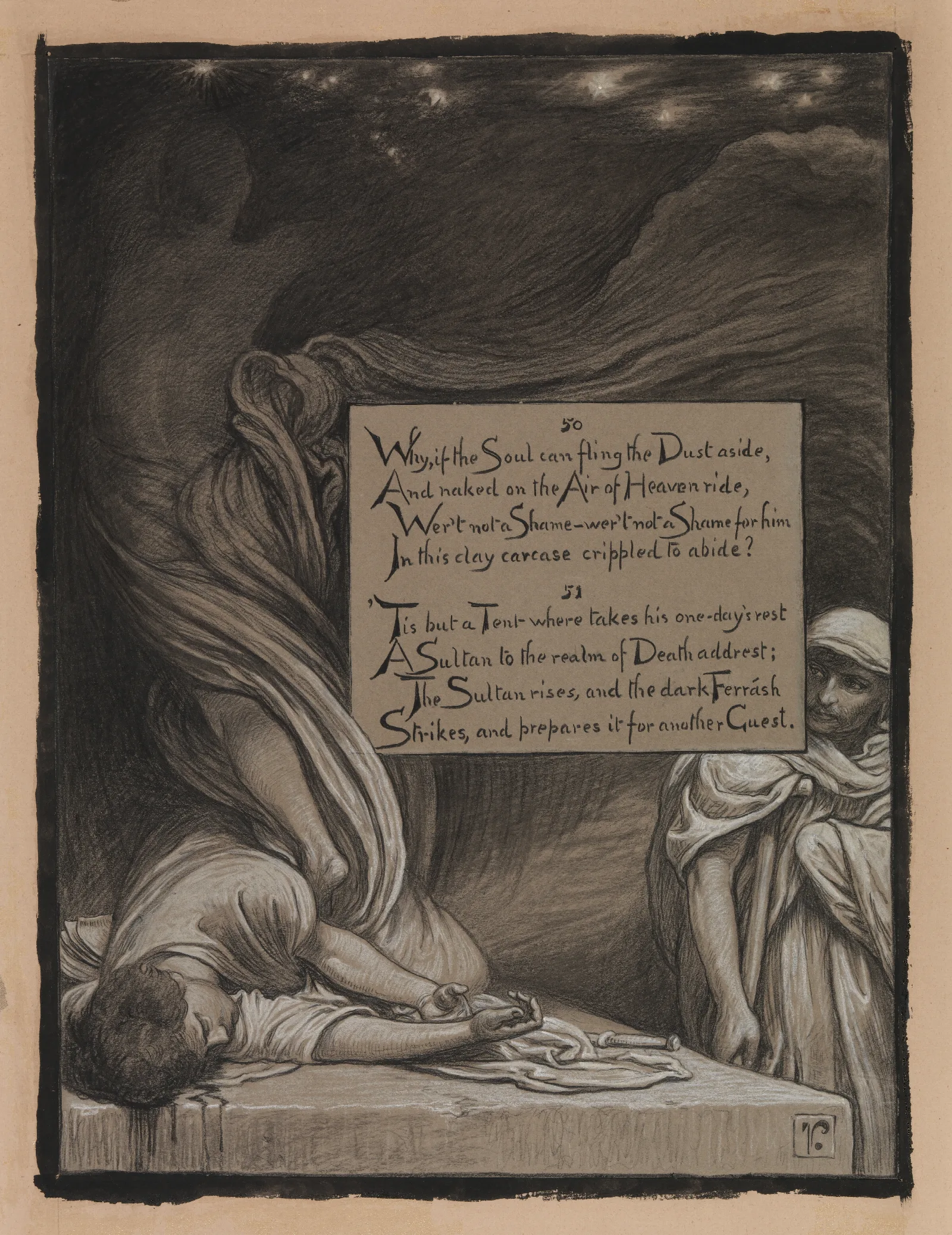 The Suicide Wall Art by Elihu Vedder - Canvas Print