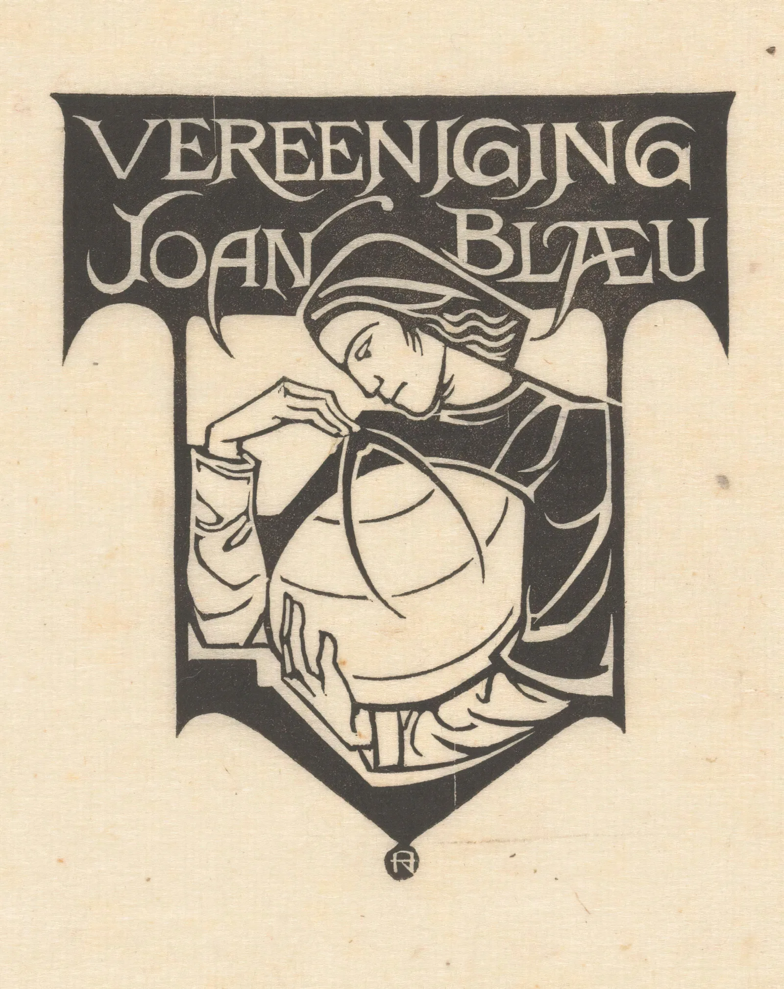 Ex Libris Van De Vereeniging Joan Blaeu Wall Art by Richard Nicolaüs Roland Holst - Canvas Print