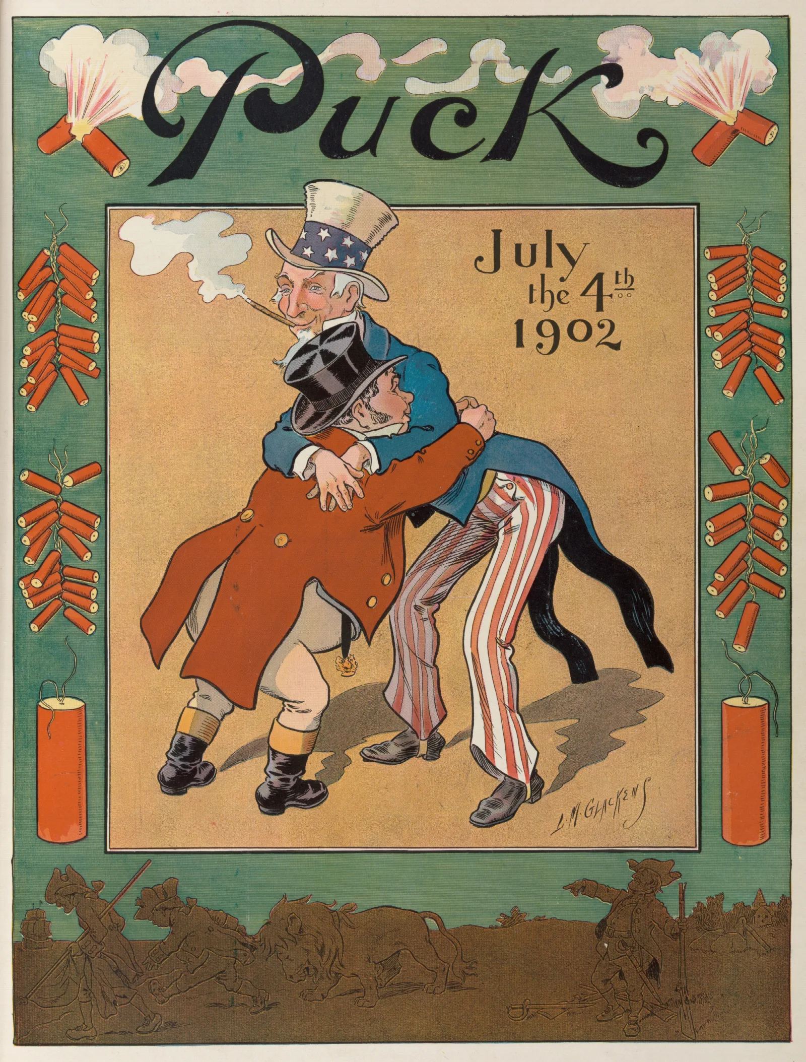 July The 4th 1902 Wall Art by Louis Glackens - Canvas Print