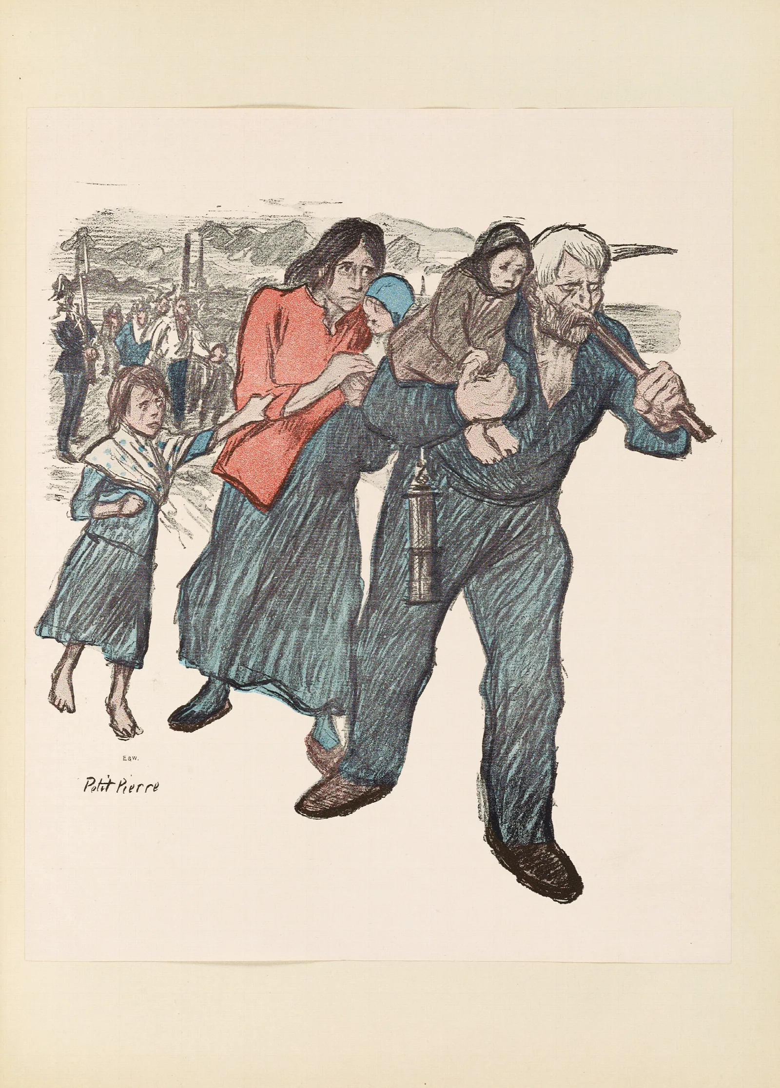 The Outrage Of The Pas De Calais Wall Art by Théophile Alexandre Steinlen - Canvas Print