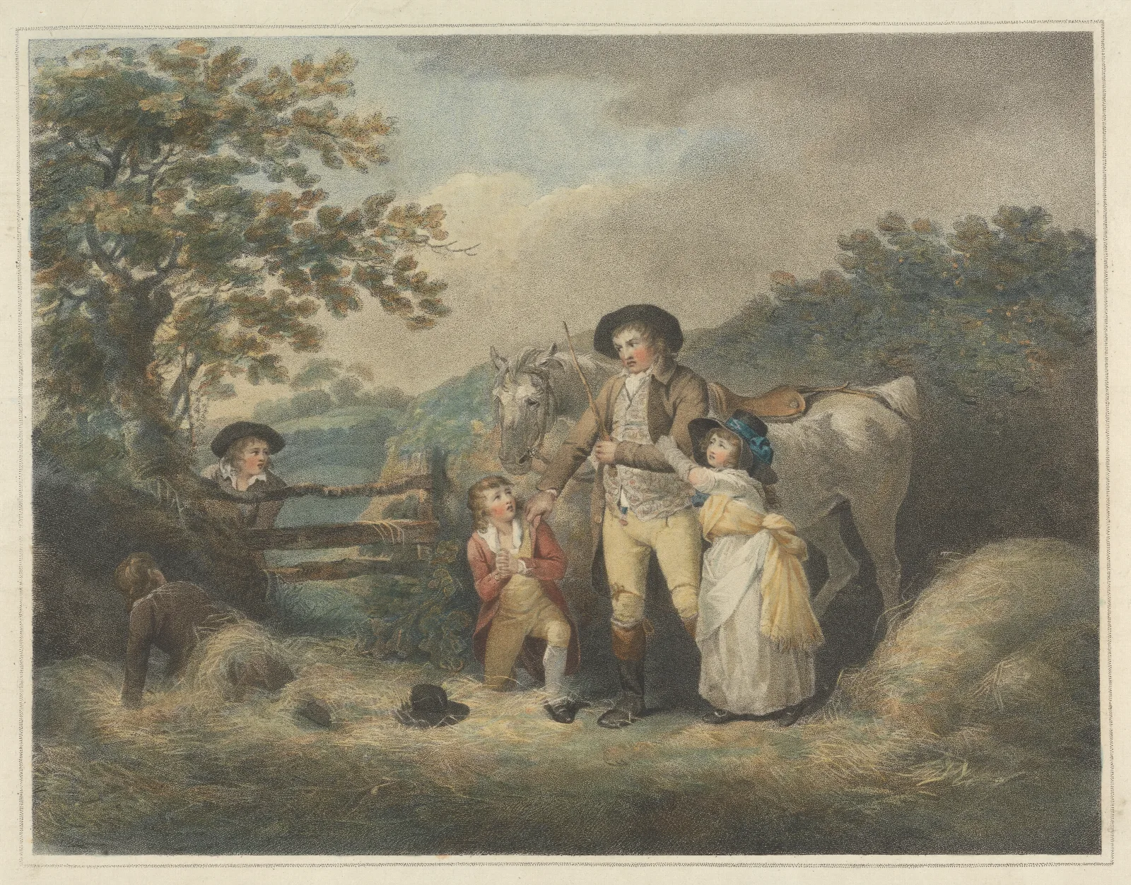 The Angry Farmer Wall Art by George Morland - Canvas Print
