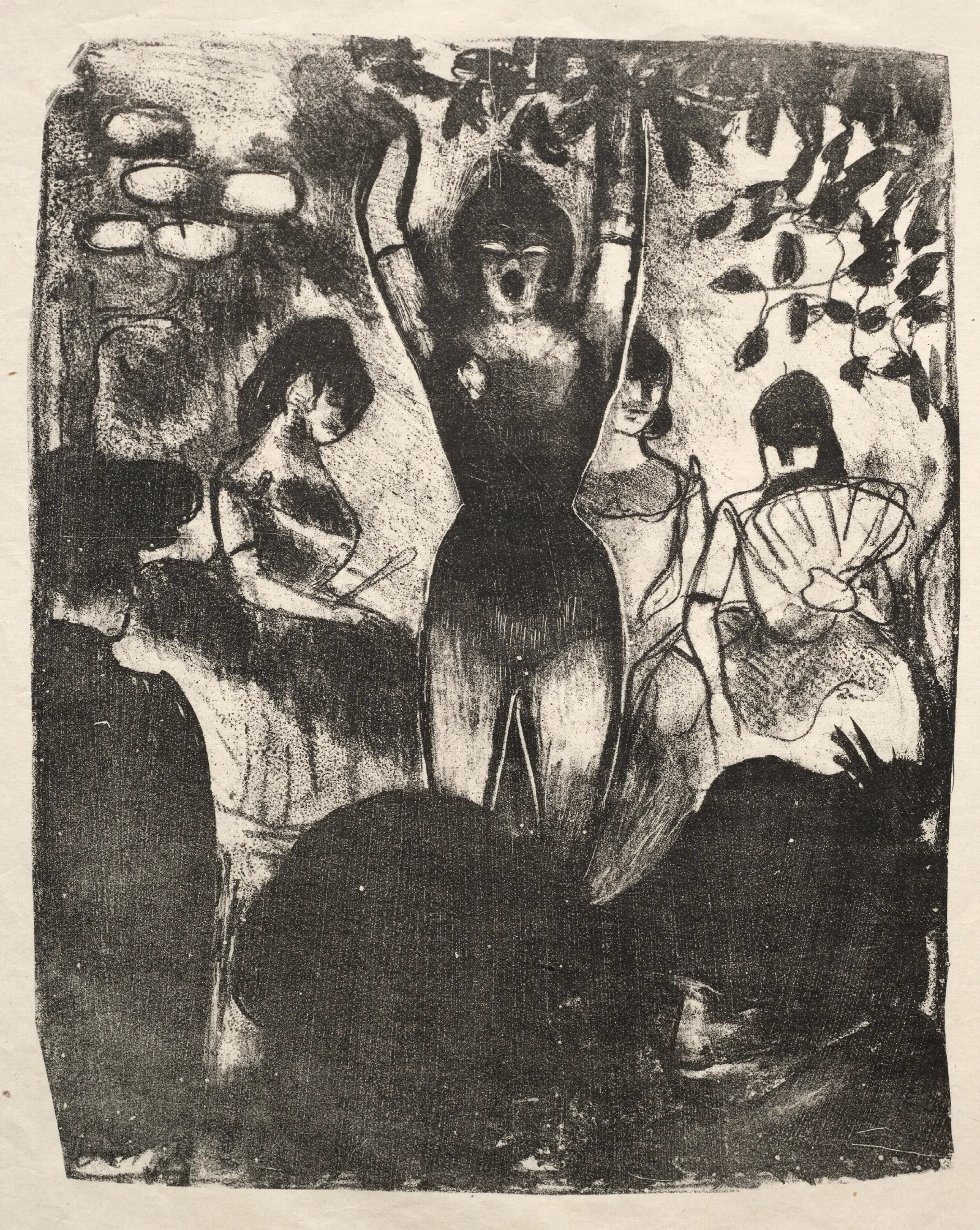 Singer At The Cafe Concert Wall Art by Emile Bernard - Canvas Print