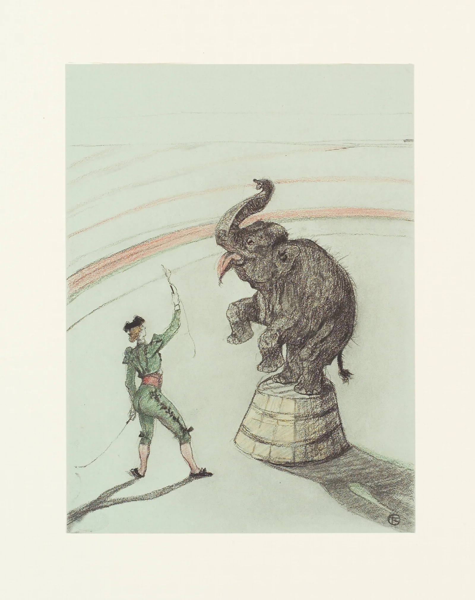 Elephant En Liberte Wall Art by Henri de Toulouse-Lautrec - Canvas Print
