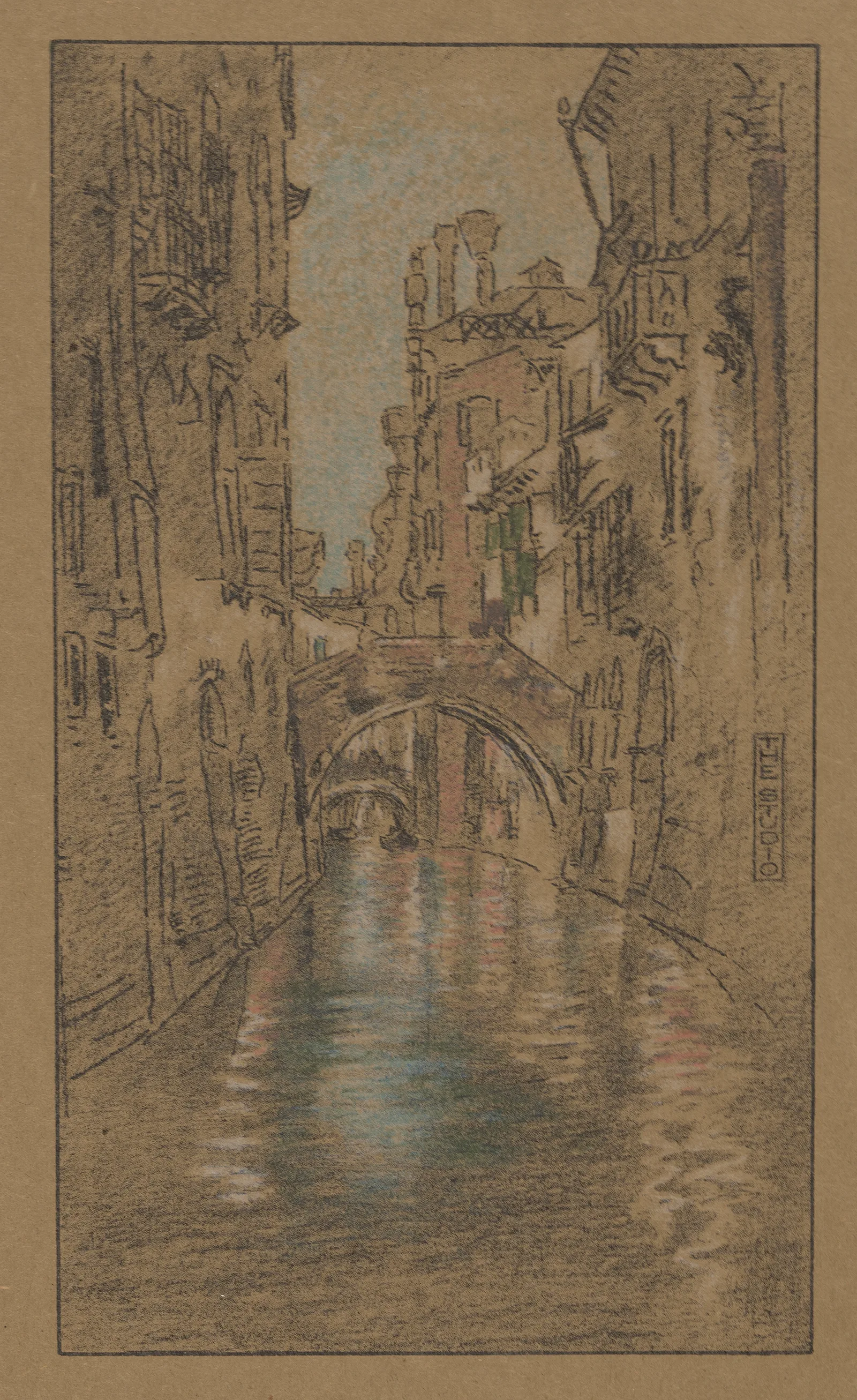 A Venetian Canal 4 Wall Art by James Abbott McNeill Whistler - Canvas Print