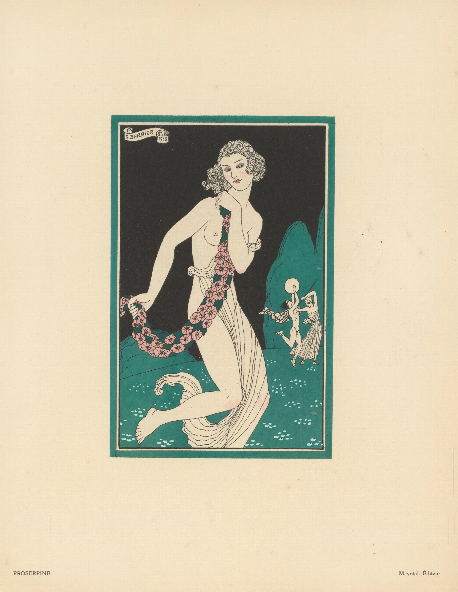 Proserpine 2 Wall Art by George Barbier - Canvas Print
