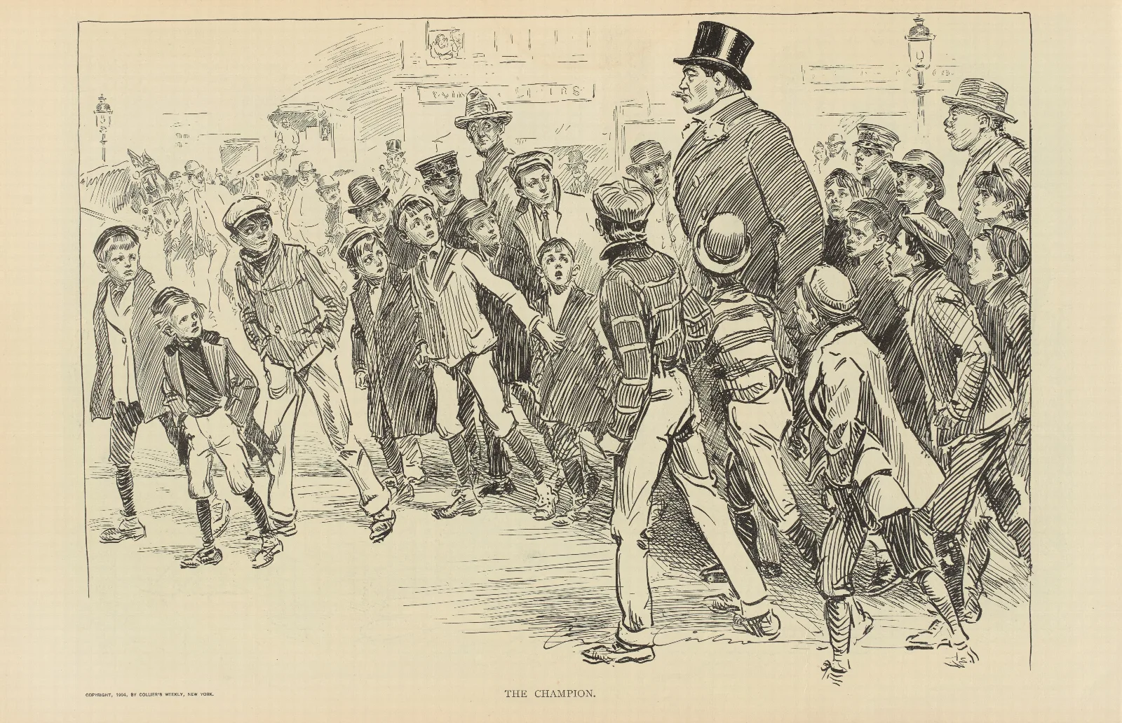 The Champion 2 Wall Art by Charles Dana Gibson - Canvas Print