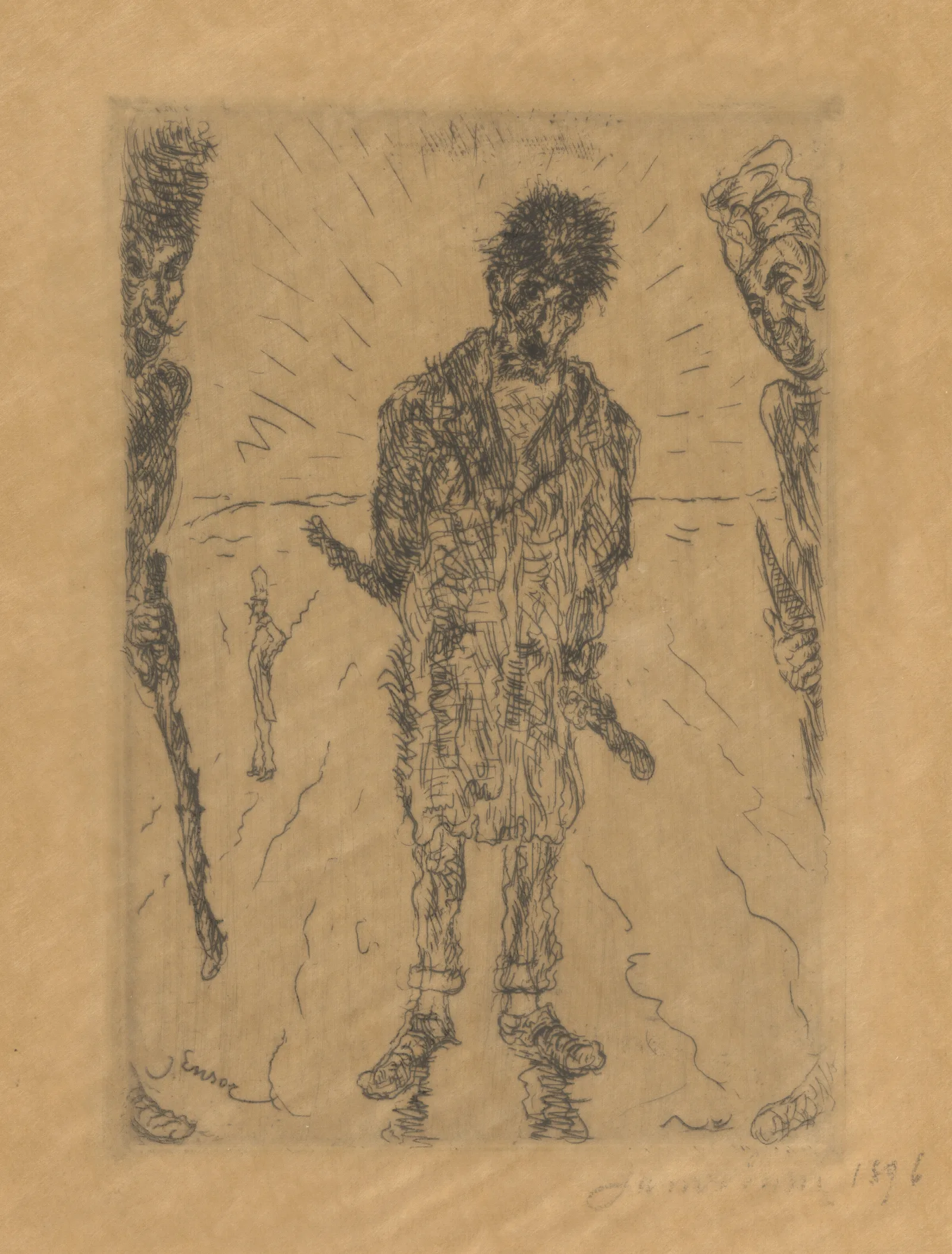 De Vechtersbazen Wall Art by James Ensor - Canvas Print