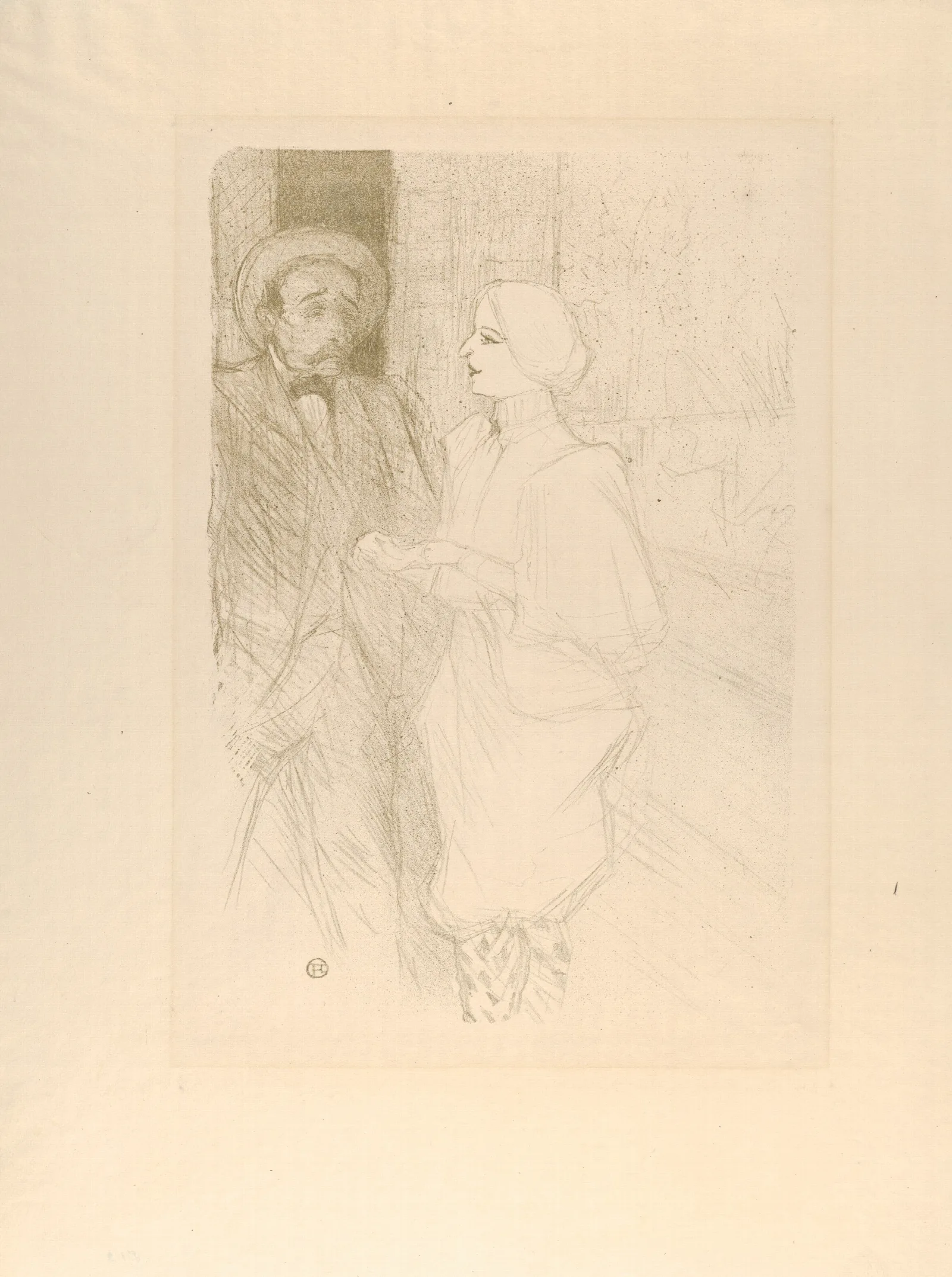 Leonie Yahne And Henry Mayer In Lage Difficile Wall Art by Henri de Toulouse-Lautrec - Canvas Print