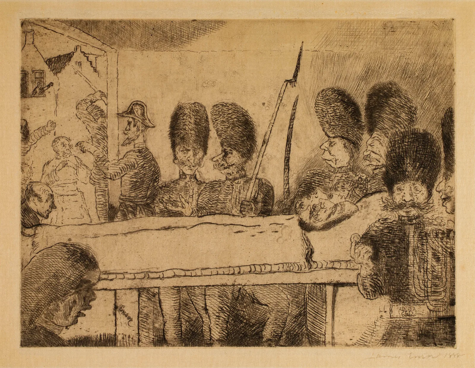The Gendarmes 2 Wall Art by James Ensor - Canvas Print
