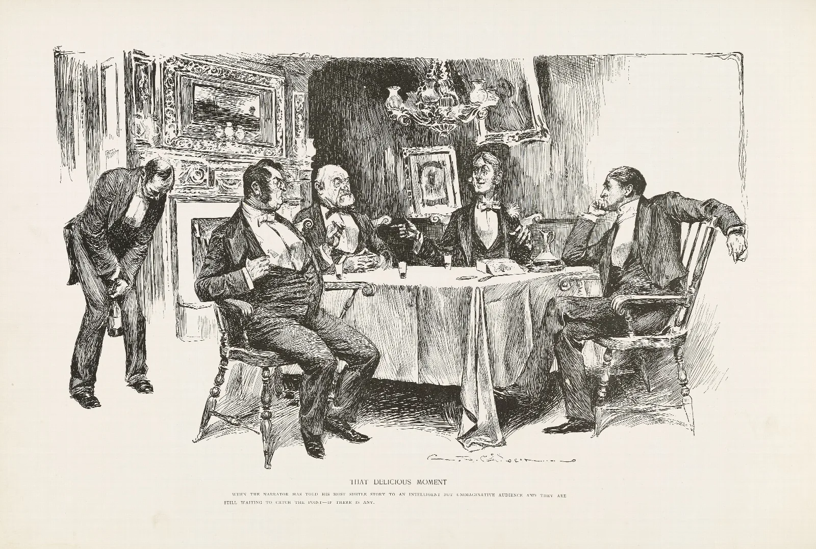 That Delicious Moment 2 Wall Art by Charles Dana Gibson - Canvas Print