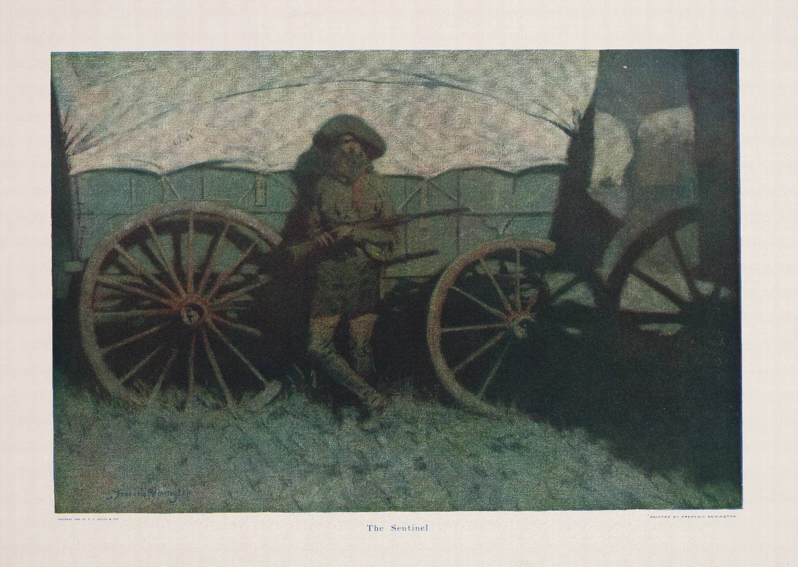 The Sentinel 4 Wall Art by Frederic Remington - Canvas Print