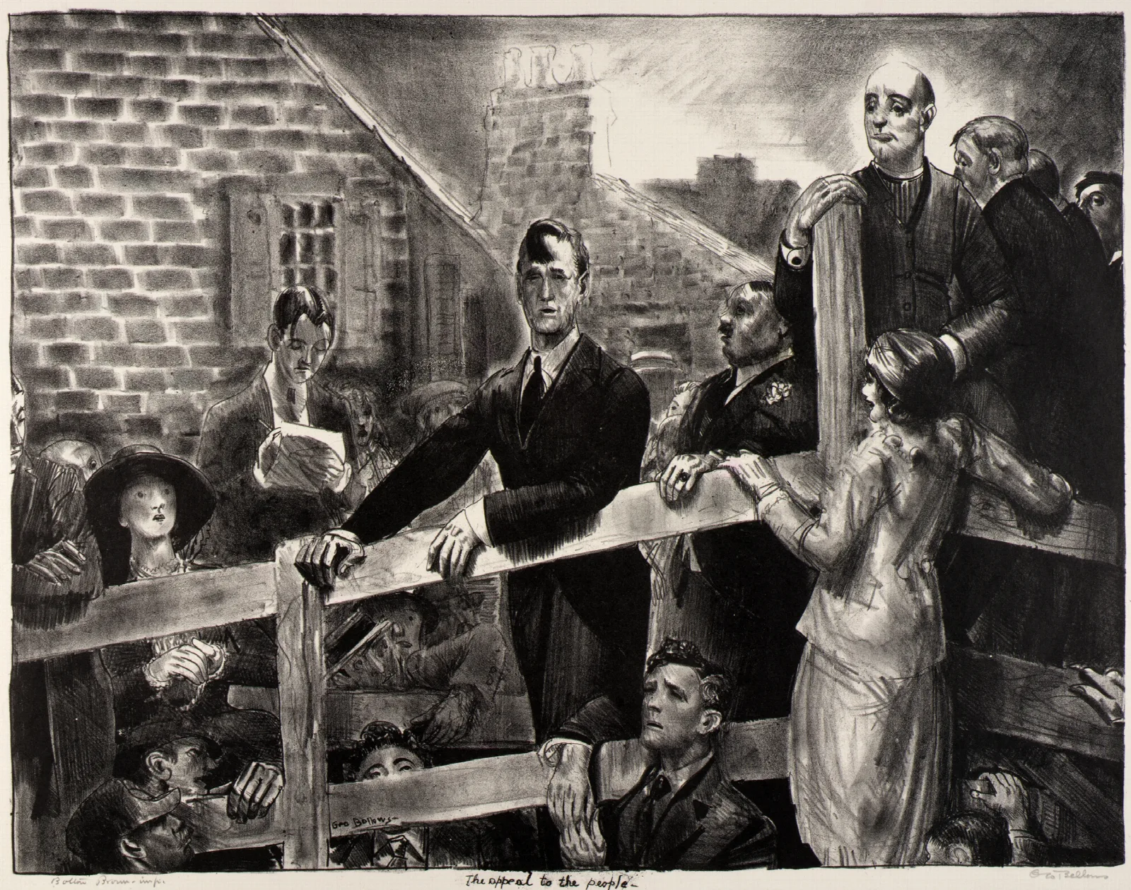 The Appeal To The People Wall Art by George Wesley Bellows - Canvas Print