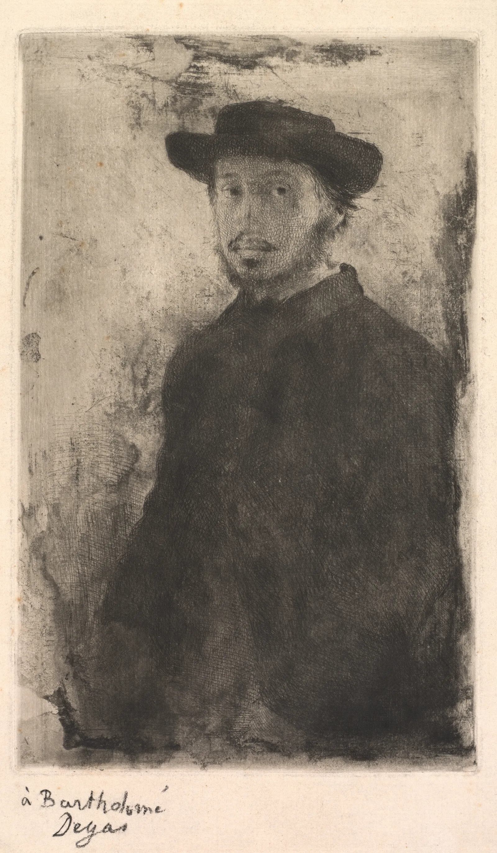 Self Portrait 752 Wall Art by Edgar Degas - Canvas Print