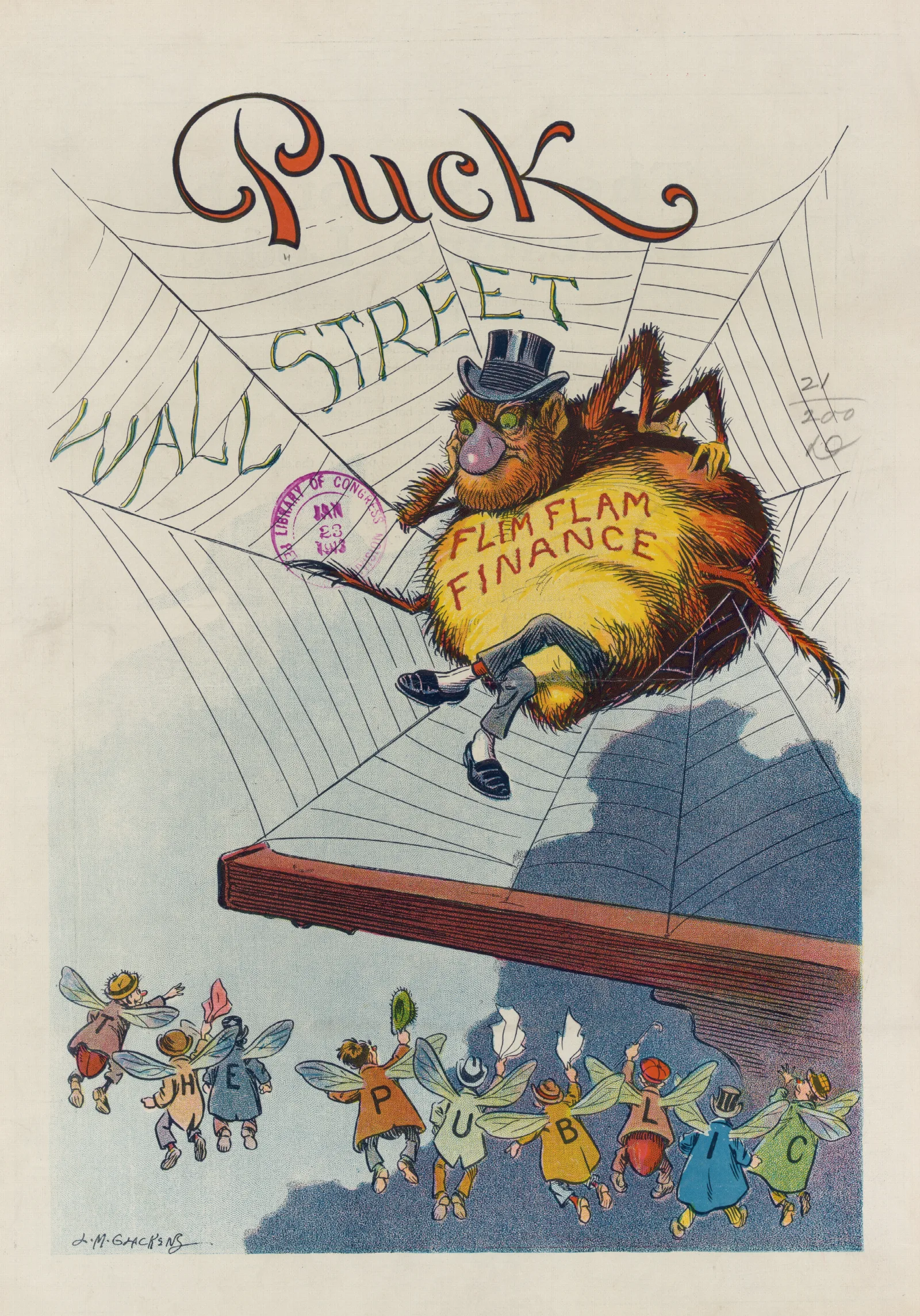 The Flies Got Wise Wall Art by Louis Glackens - Canvas Print