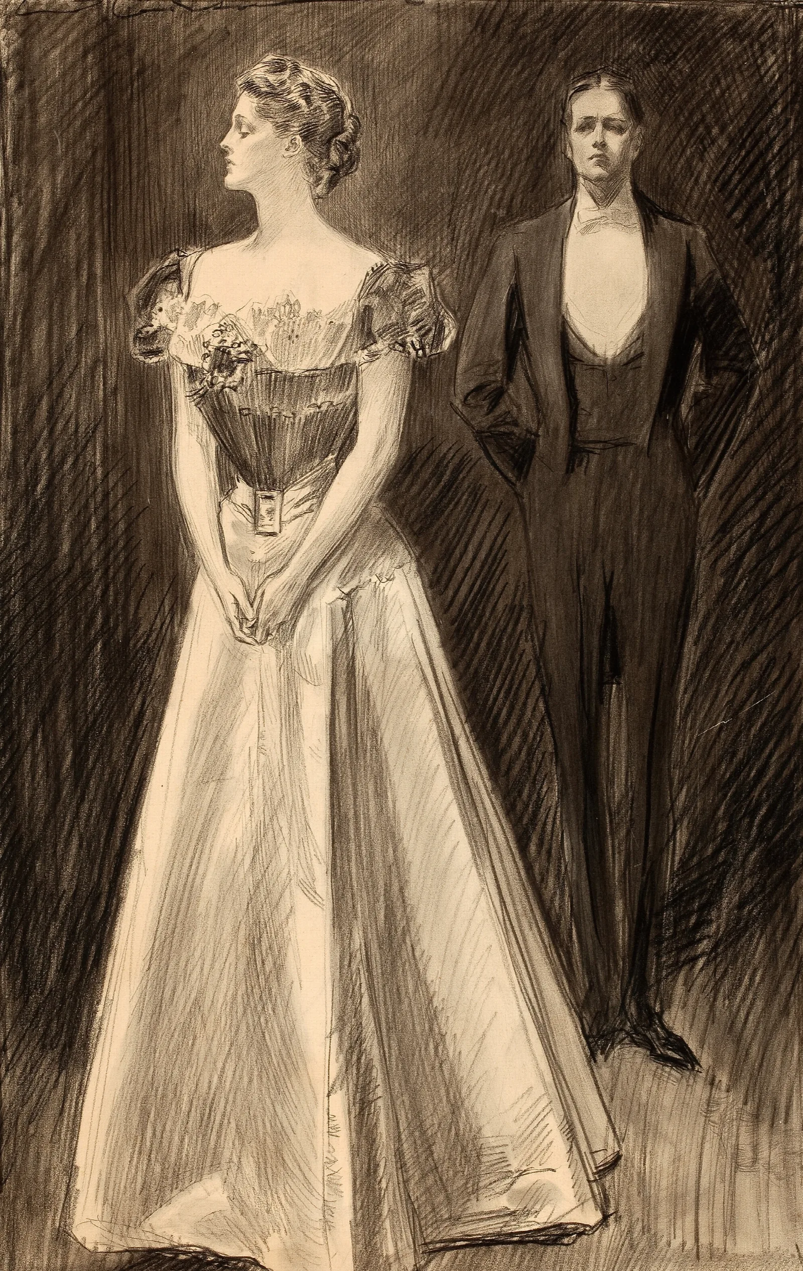 After The Opera Wall Art by Charles Dana Gibson - Canvas Print