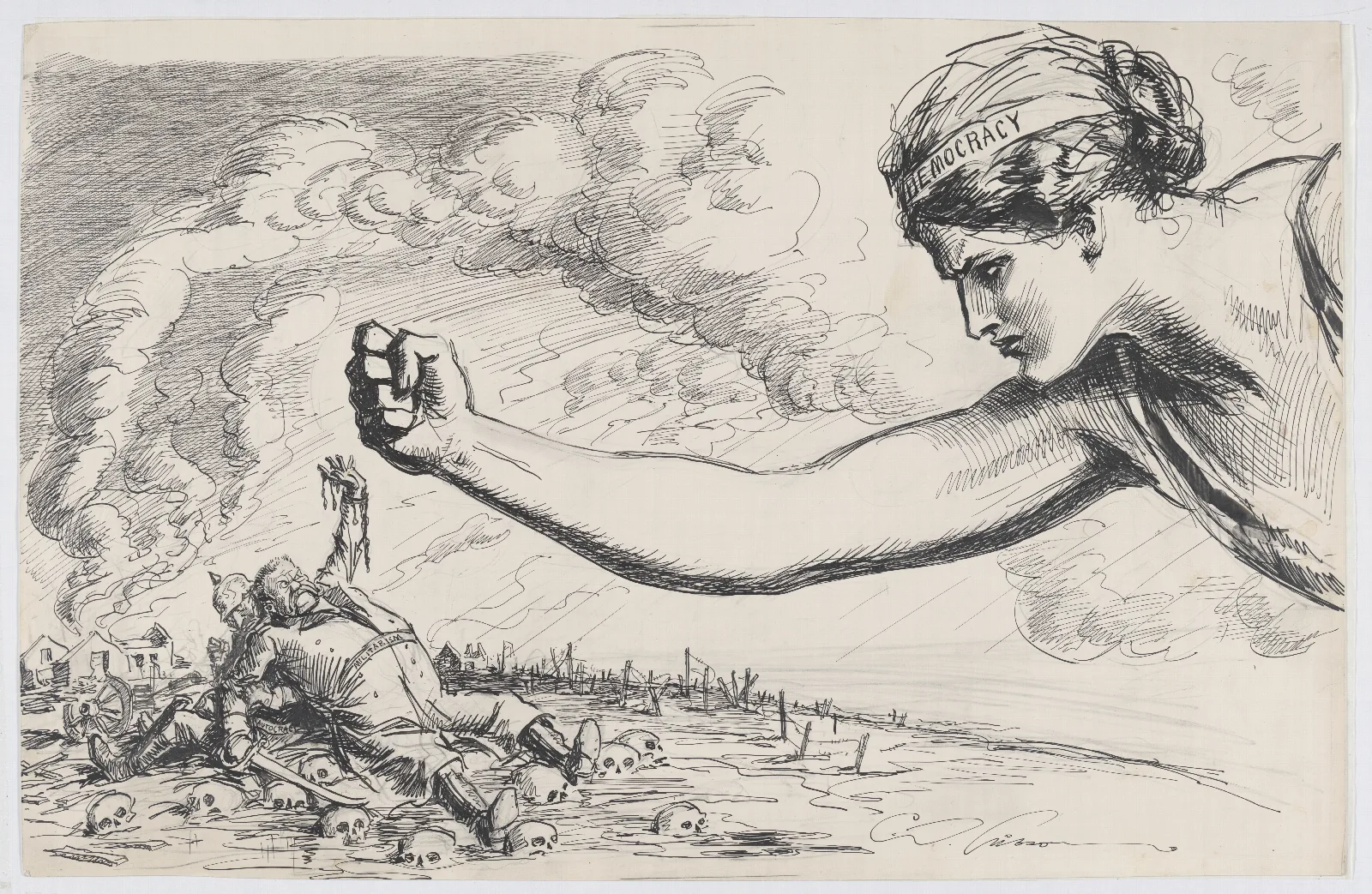 The Last Blow Wall Art by Charles Dana Gibson - Canvas Print