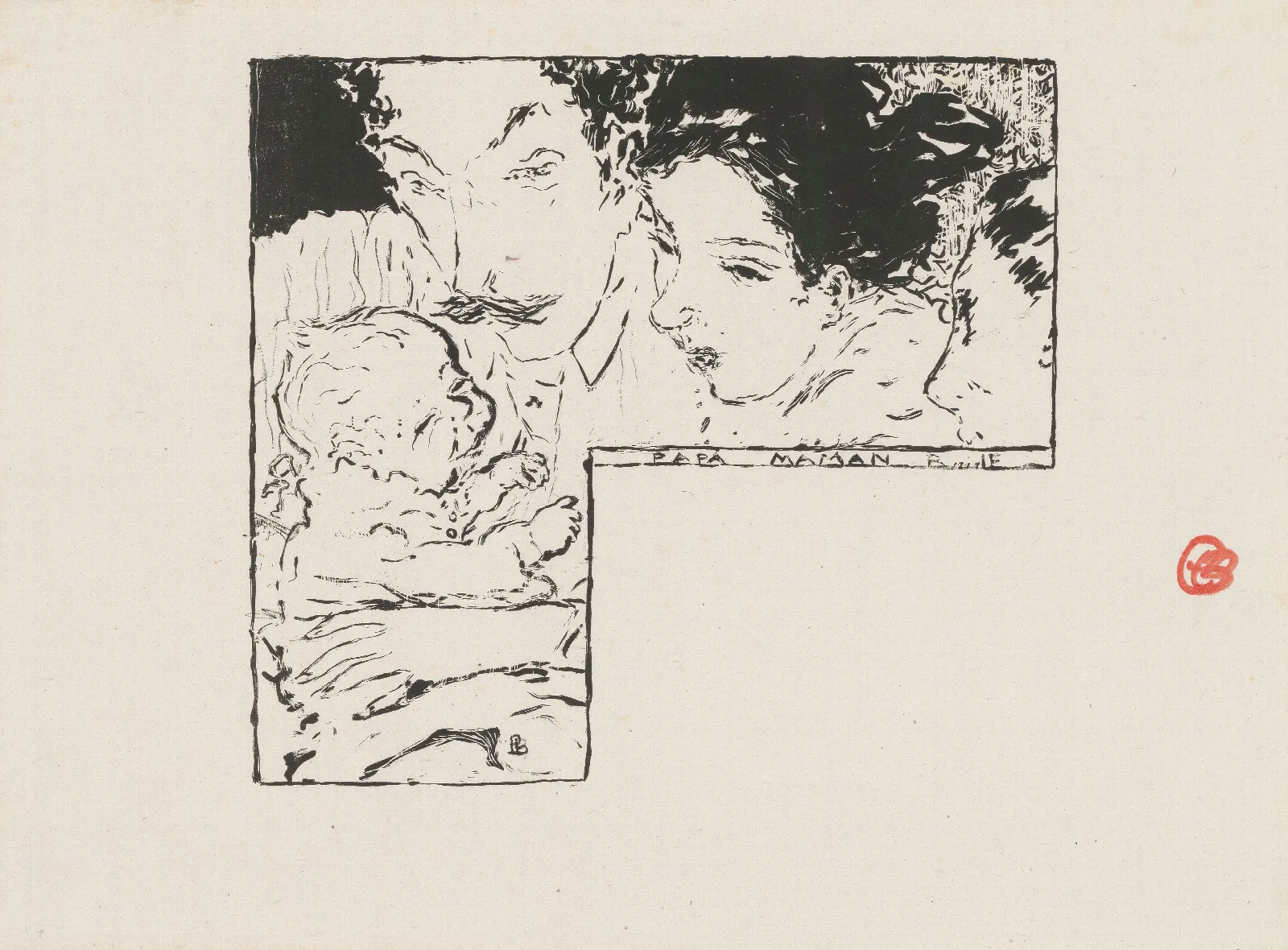 Papa Maman Wall Art by Pierre Bonnard - Canvas Print