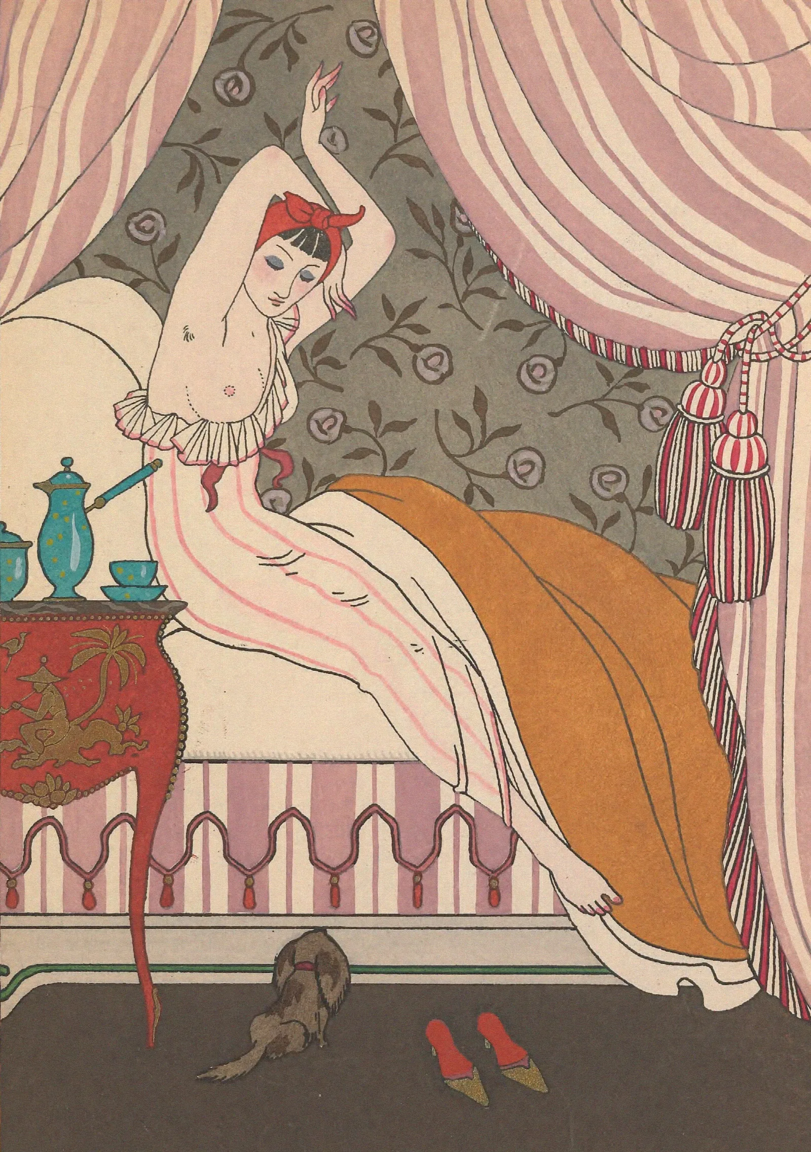 La Belle Matineuse Wall Art by George Barbier - Canvas Print