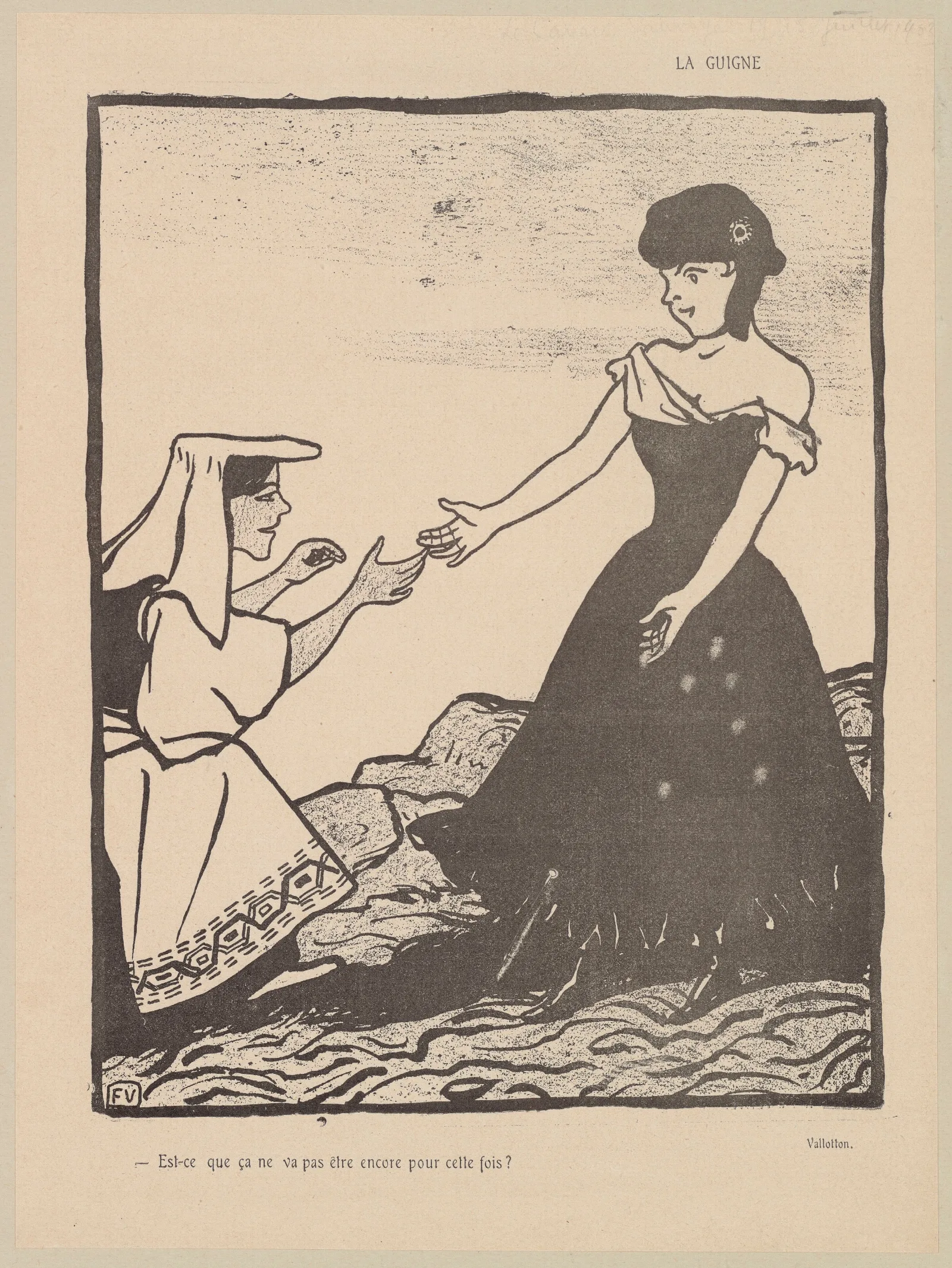 La Guigne Wall Art by Félix Vallotton - Canvas Print