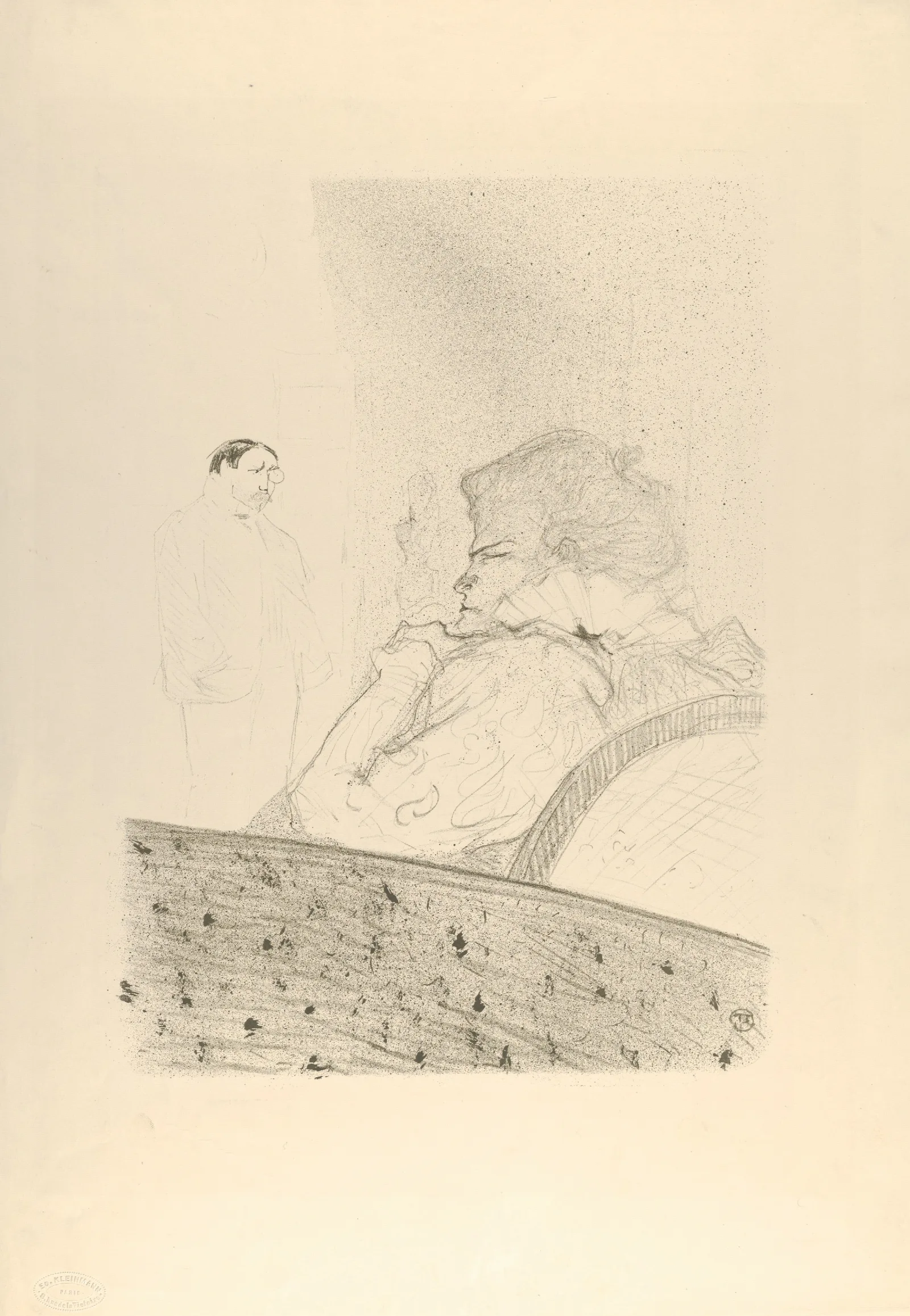 Brandes In Her Box Wall Art by Henri de Toulouse-Lautrec - Canvas Print