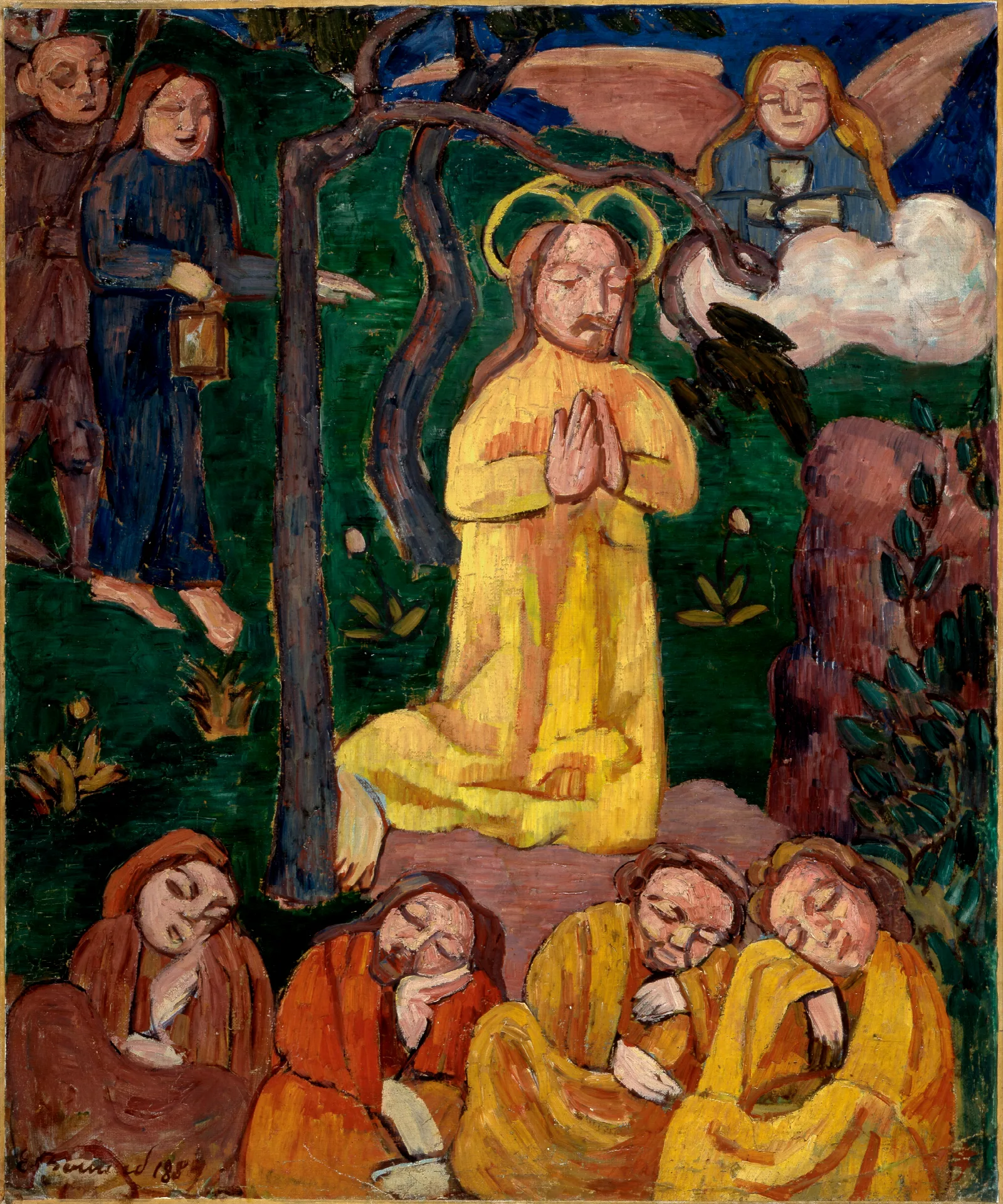 Yellow Christ Wall Art by Emile Bernard - Canvas Print