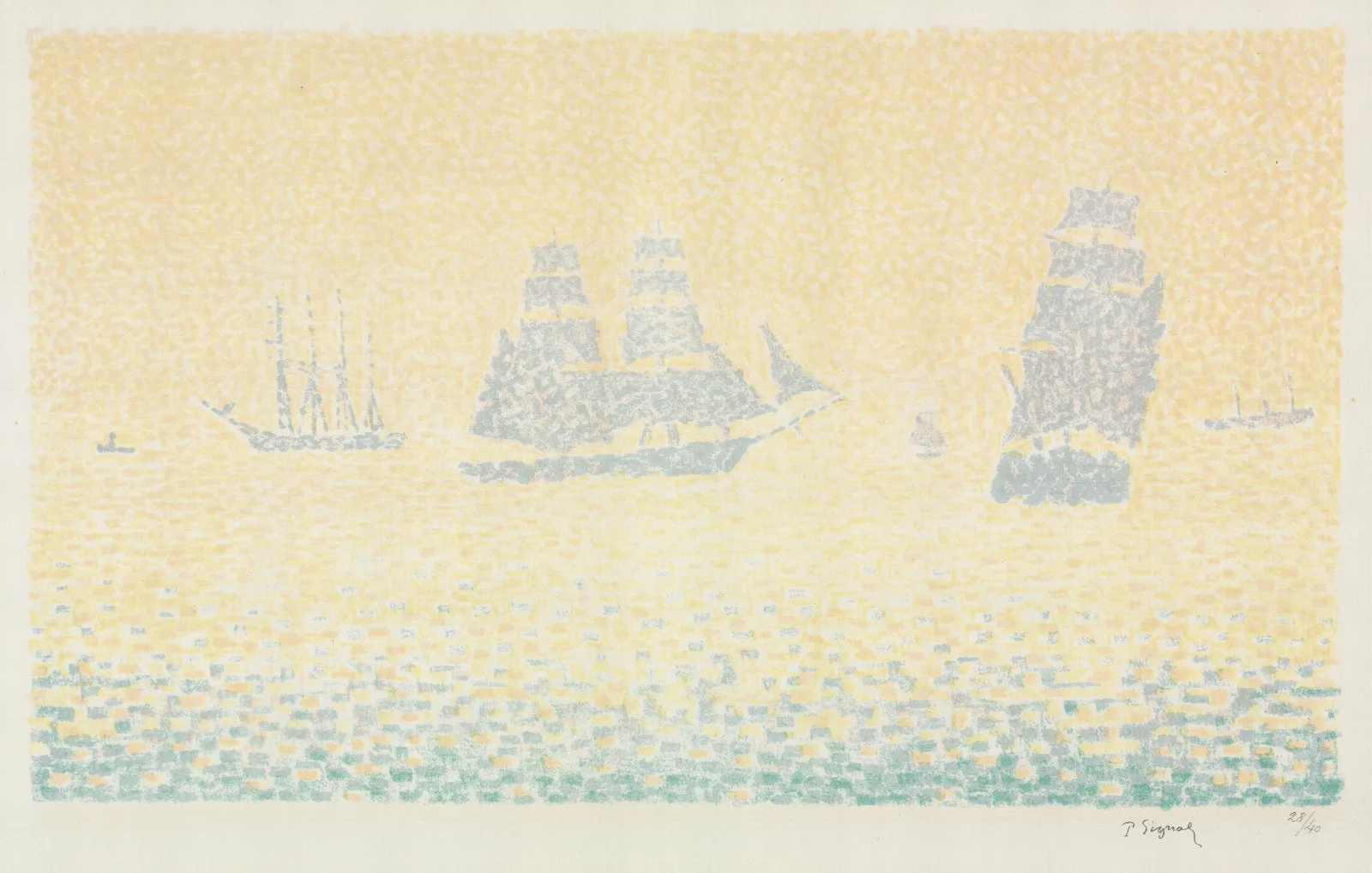 Boats 4 Wall Art by Paul Signac - Canvas Print
