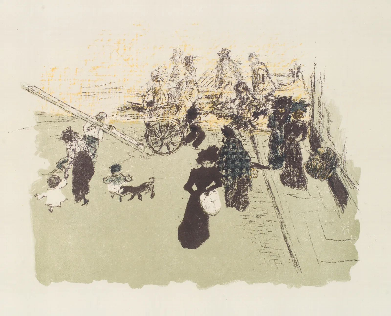 Coin De Rue Wall Art by Pierre Bonnard - Canvas Print
