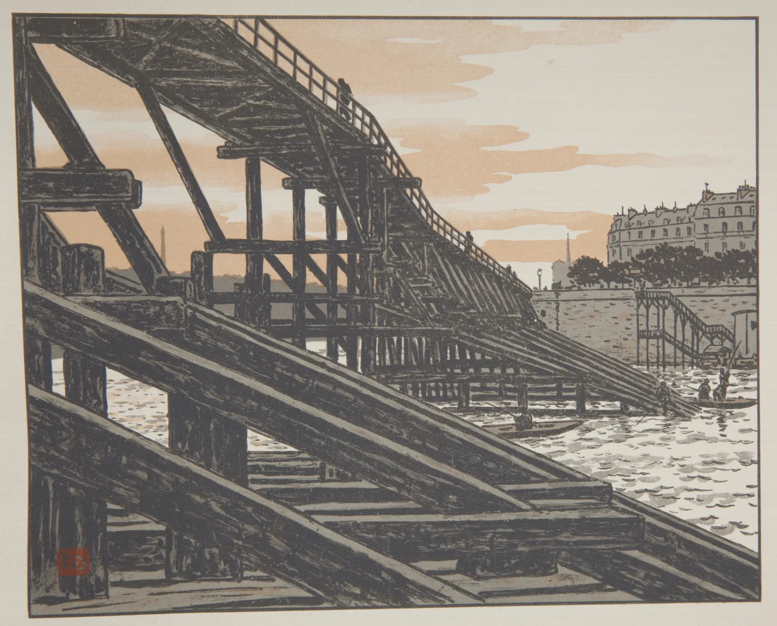De Lestacade Wall Art by Henri Rivière - Canvas Print