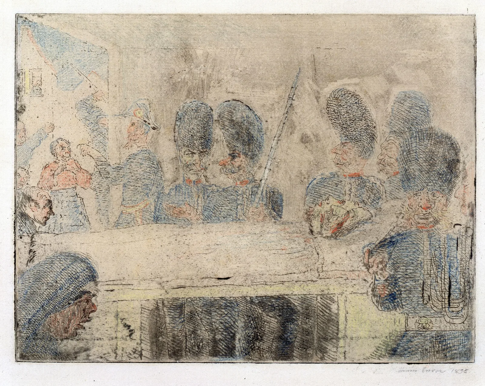 The Gendarmes Wall Art by James Ensor - Canvas Print