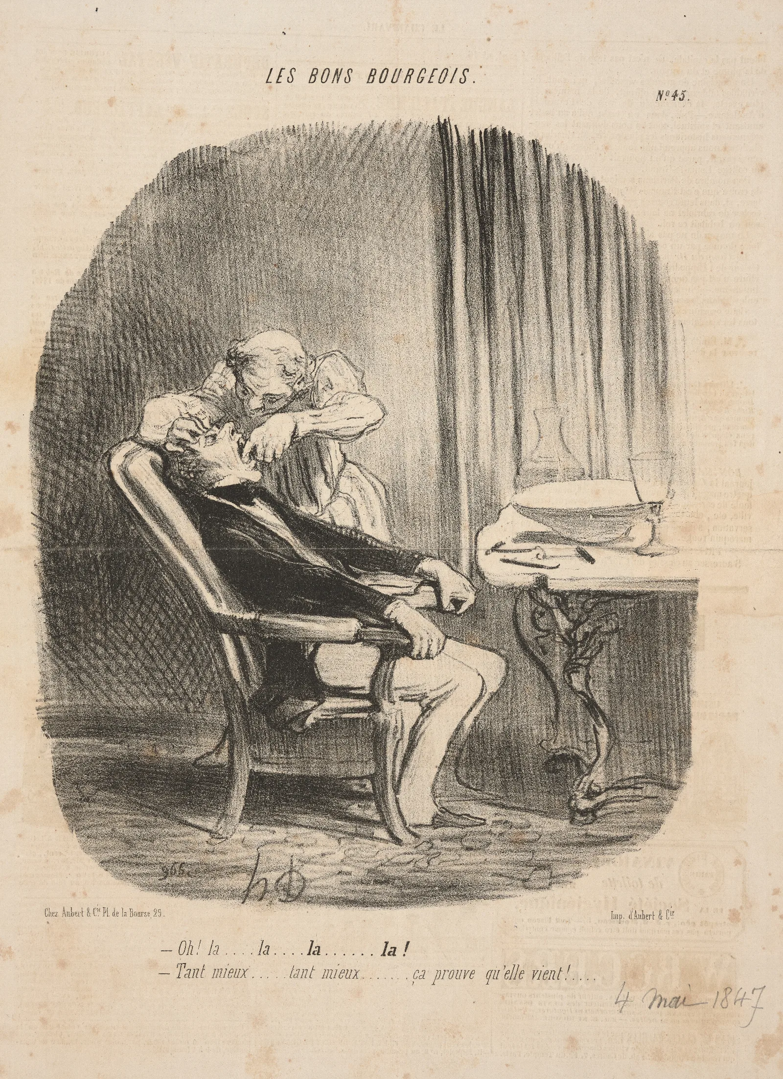 Oh The The The The Good As Better This Proves That Its Coming Wall Art by Honoré Daumier - Canvas Print