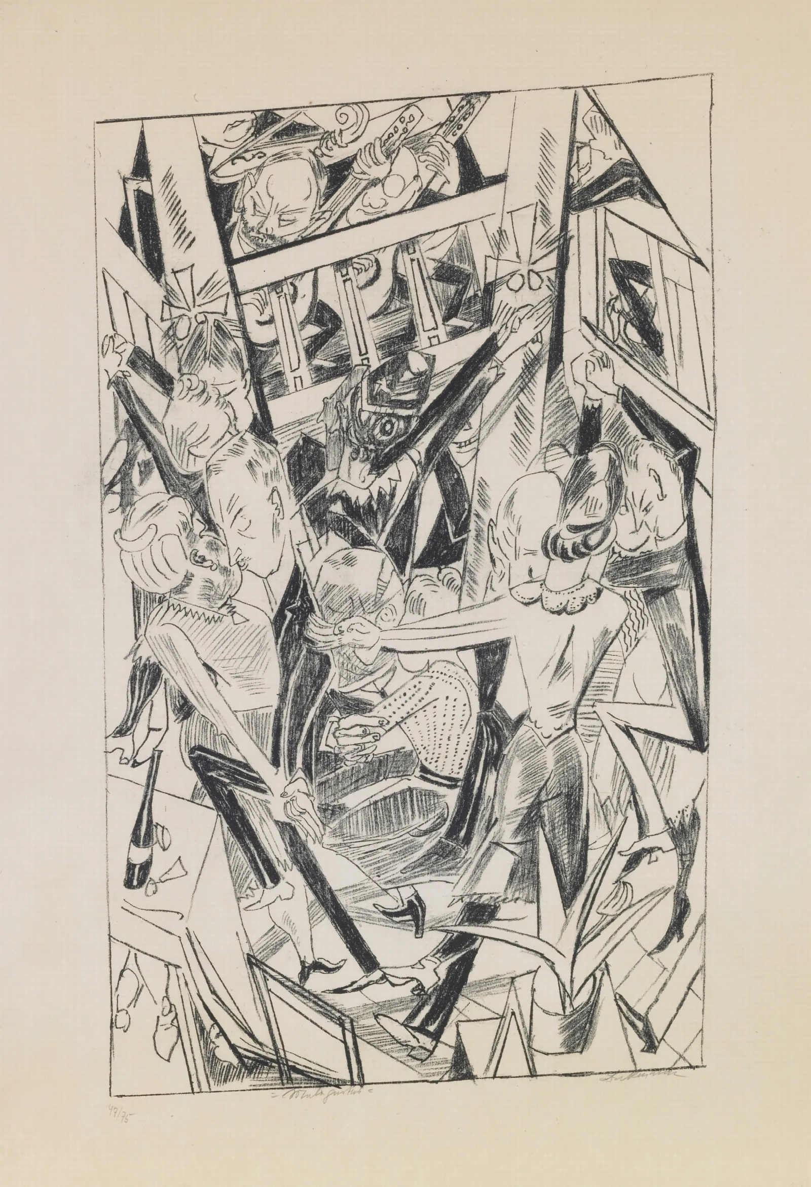 Plate 8 Malepartus Wall Art by Max Beckmann - Canvas Print
