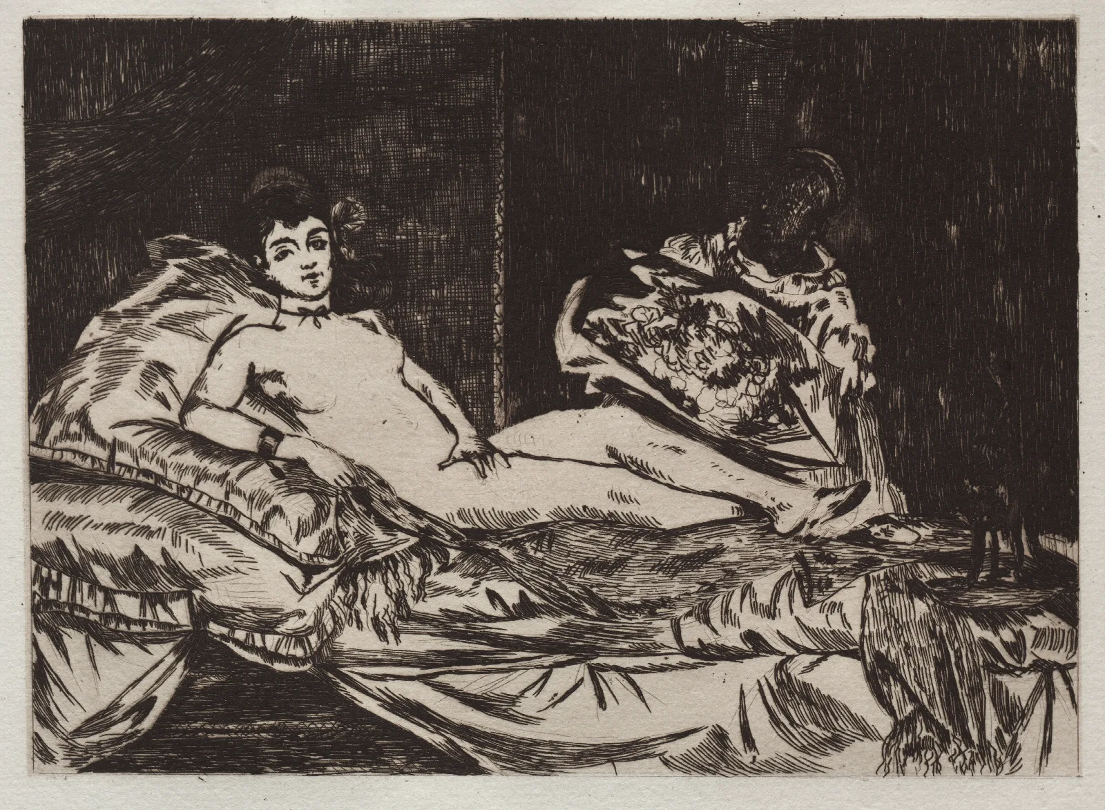 Olympia 5 Wall Art by Édouard Manet - Canvas Print