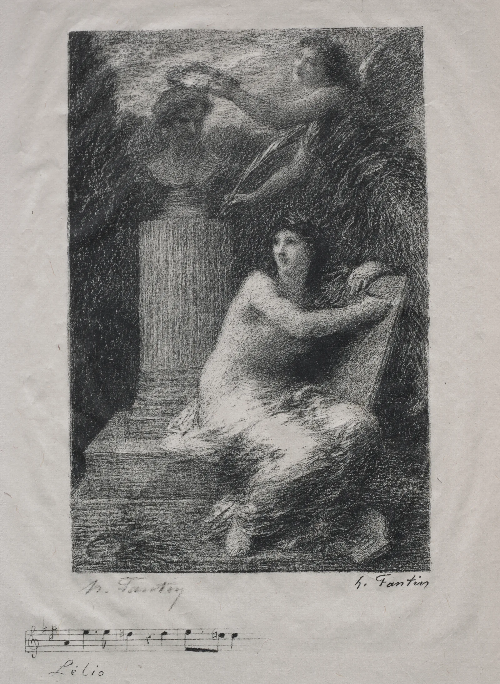 To Berlioz Wall Art by Henri Fantin-Latour - Canvas Print