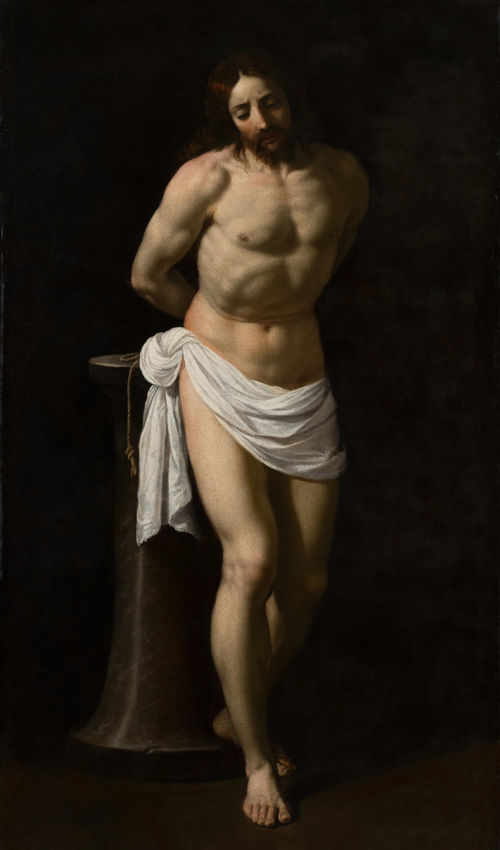 Christ At The Column 3 Wall Art by Guido Reni - Canvas Print