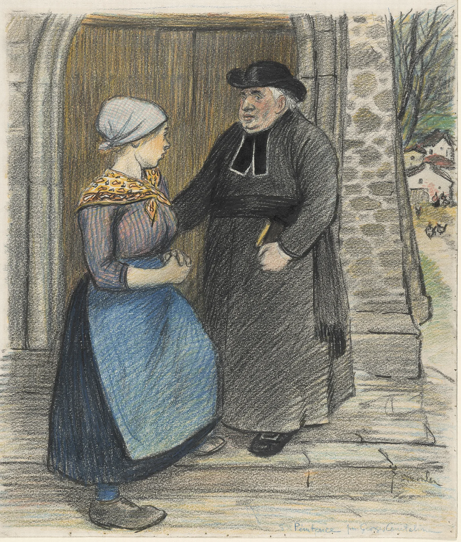 Penitence Wall Art by Théophile Alexandre Steinlen - Canvas Print