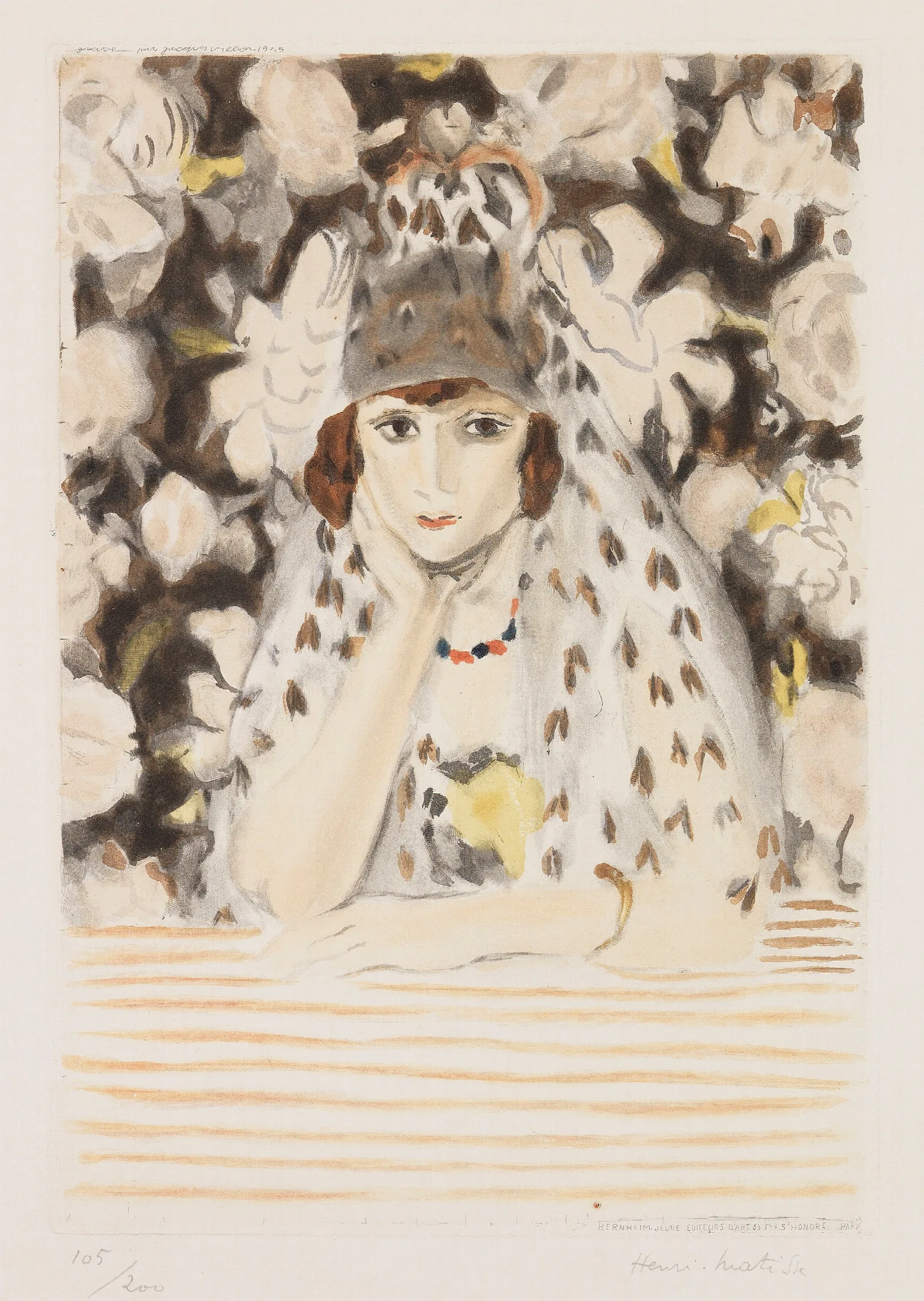 Espagnole A La Mantille Wall Art by Henri Matisse - Canvas Print