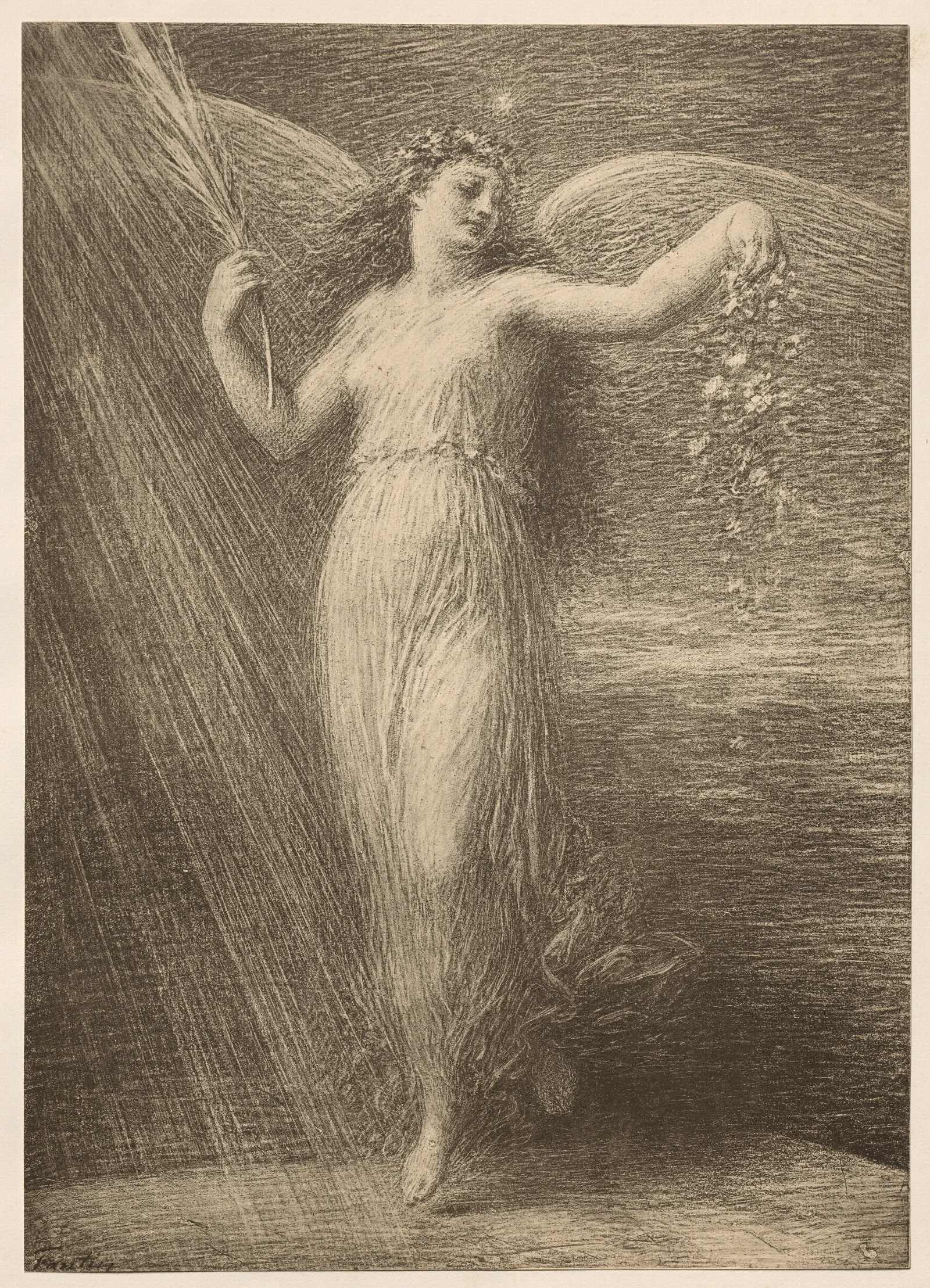 Immortalite Wall Art by Henri Fantin-Latour - Canvas Print