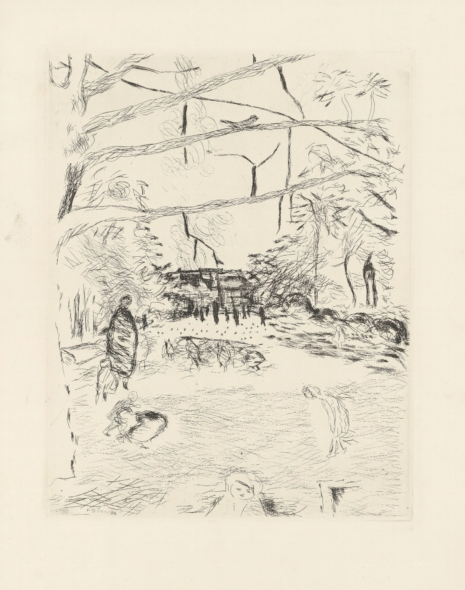 Le Parc Monceau 3 Wall Art by Pierre Bonnard - Canvas Print