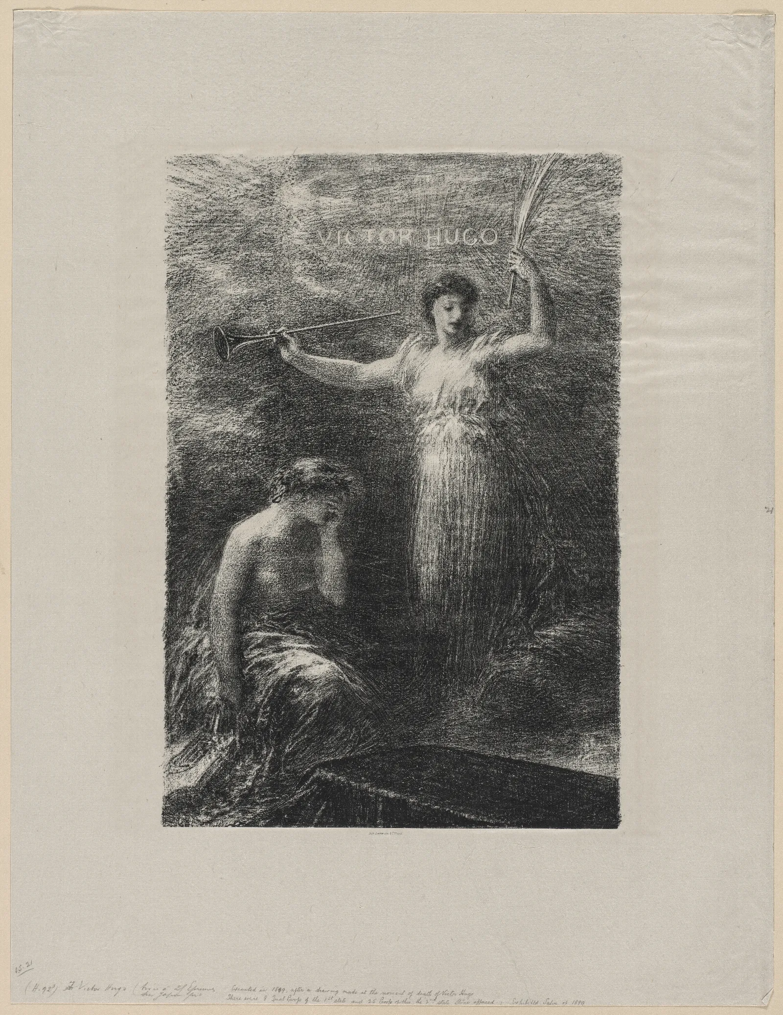 A Victor Hugo Wall Art by Henri Fantin-Latour - Canvas Print