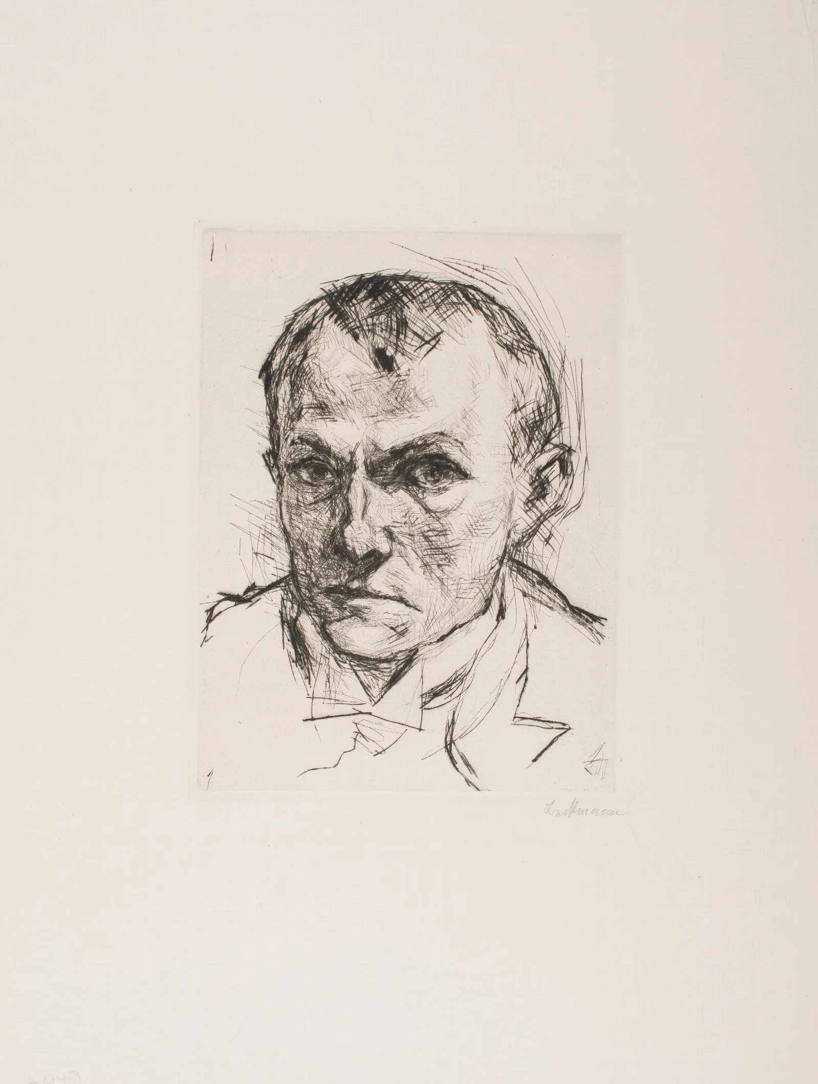 Self Portrait 786 Wall Art by Max Beckmann - Canvas Print