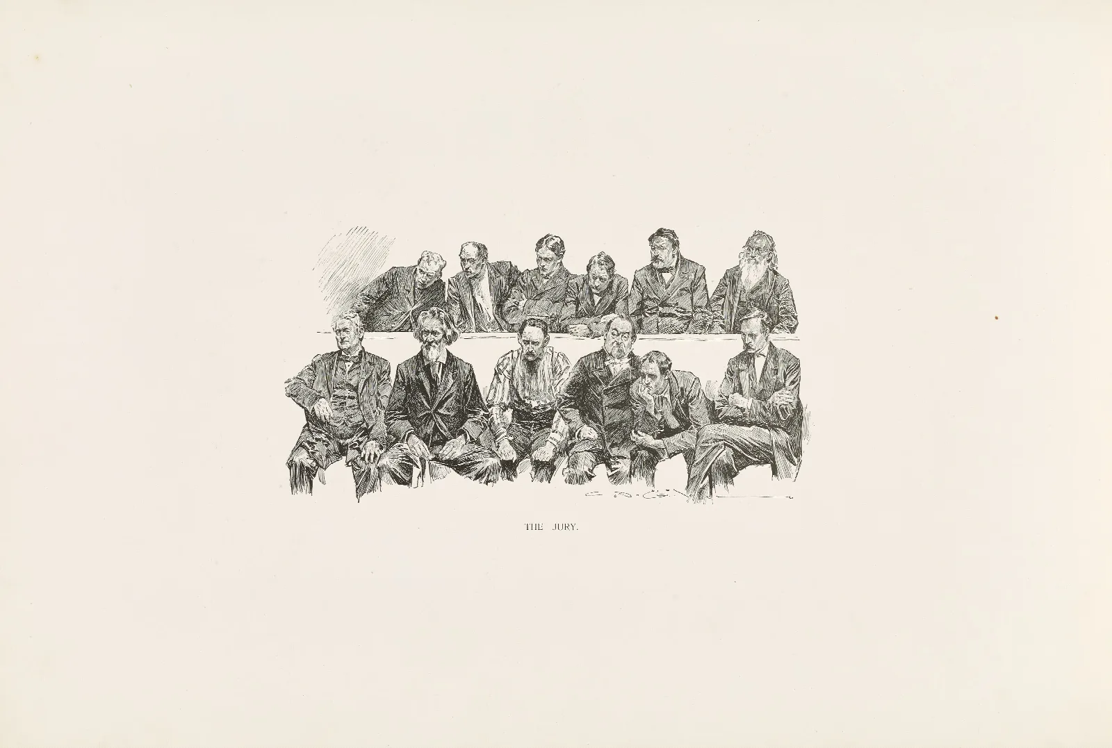 The Jury Wall Art by Charles Dana Gibson - Canvas Print