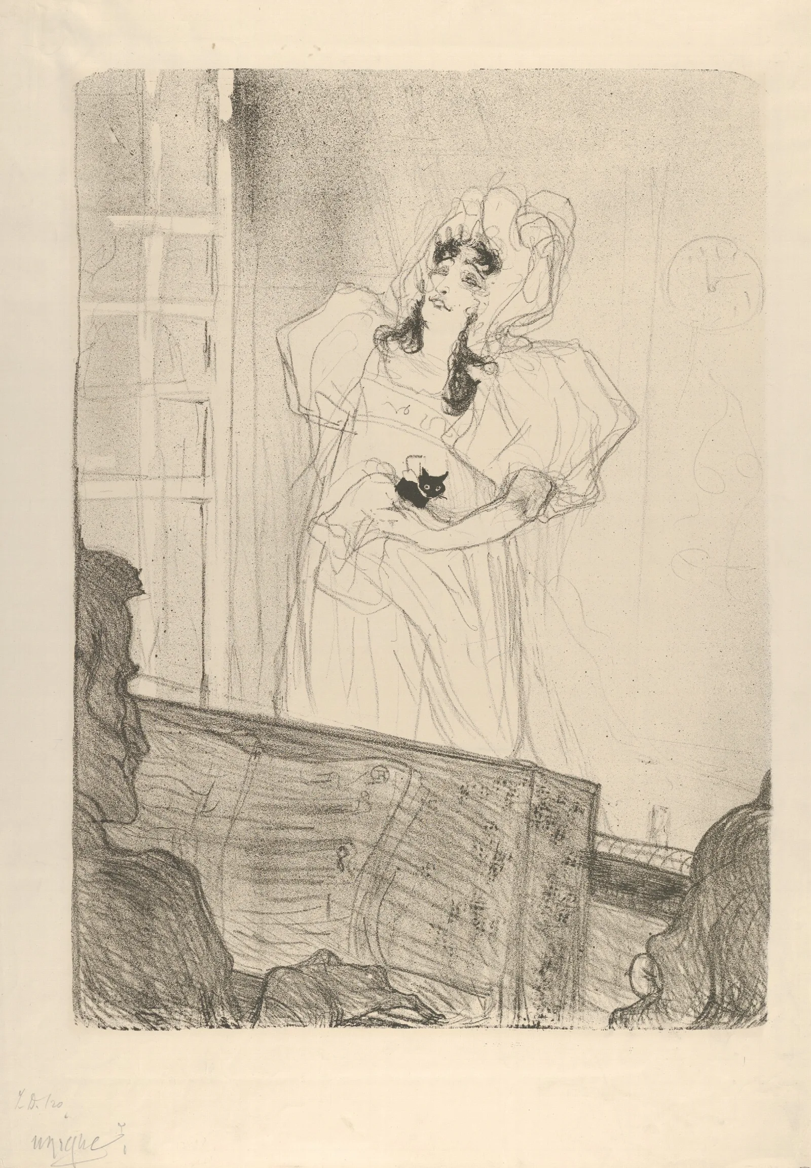 Miss May Belfort 3 Wall Art by Henri de Toulouse-Lautrec - Canvas Print