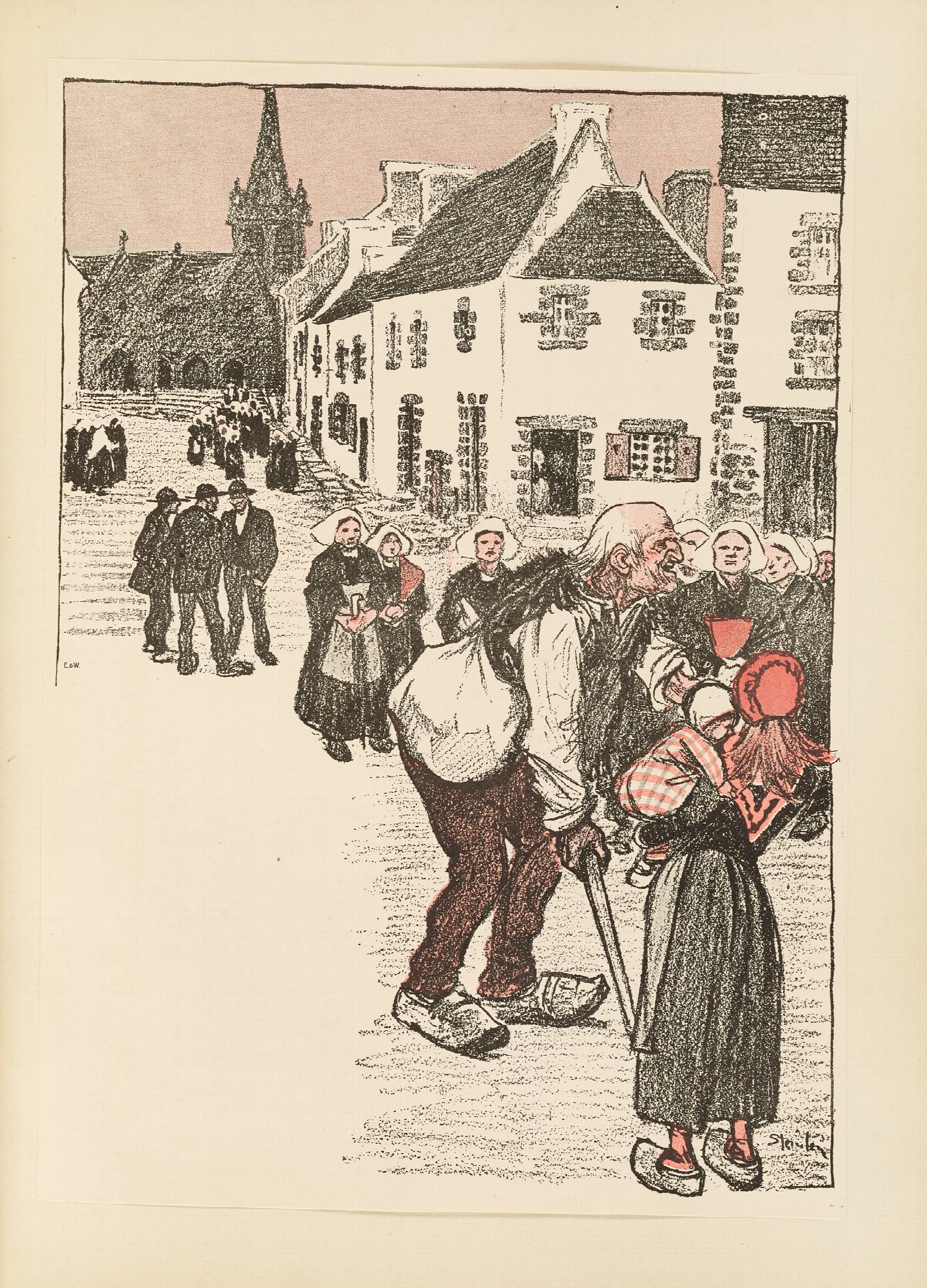 The Old Man 2 Wall Art by Théophile Alexandre Steinlen - Canvas Print